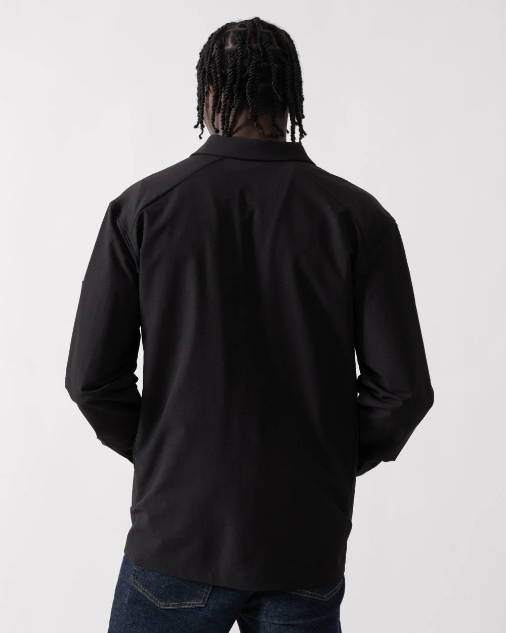 BOSS Green Lite Mens Water-Repellent Overshirt with Four-Way Stretch - Black 001 - Image 5