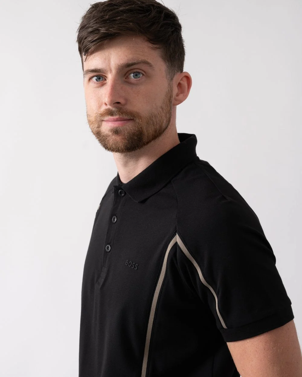 BOSS Green Paddy Tape Mens Polo Shirt - Image 2