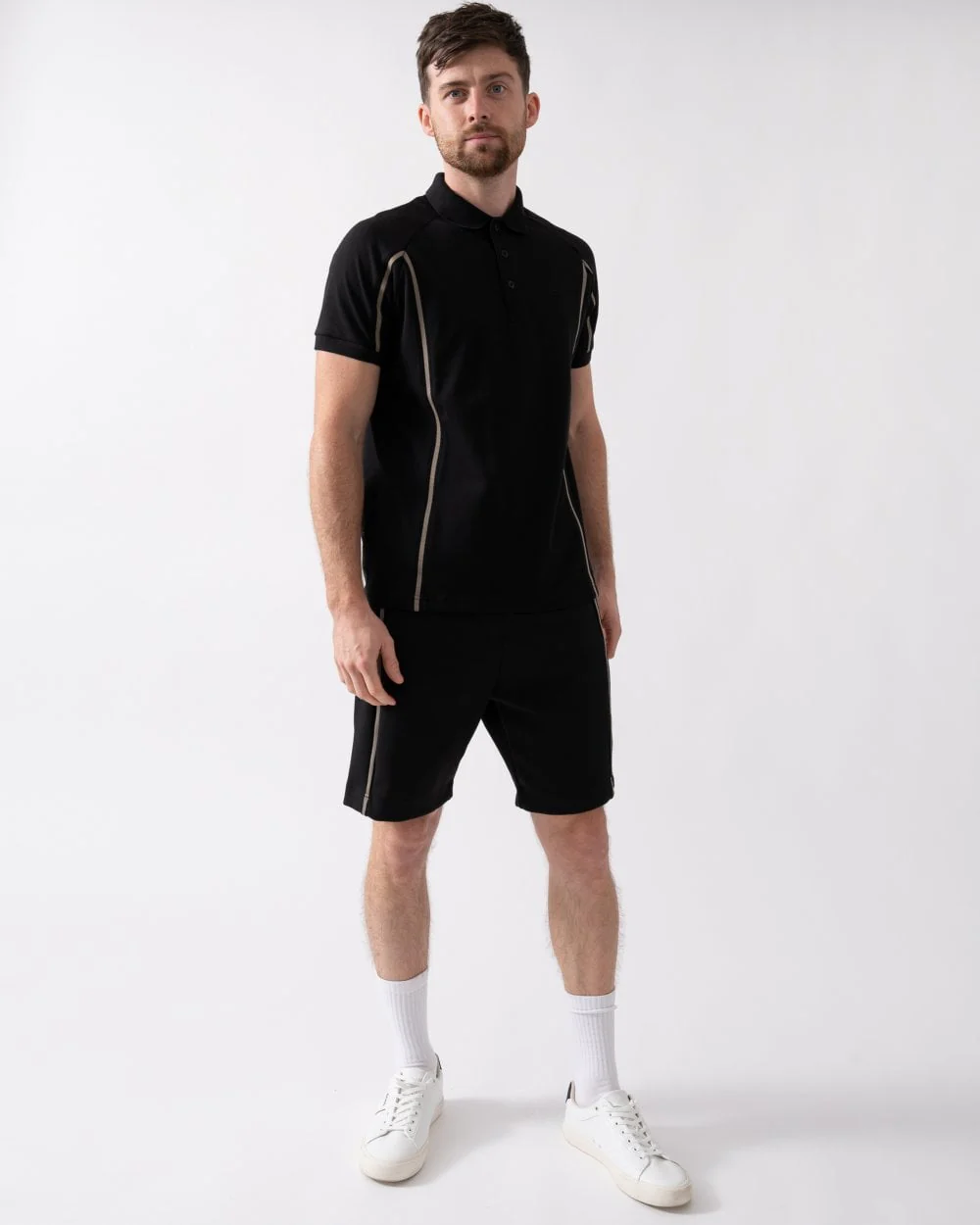 BOSS Green Paddy Tape Mens Polo Shirt - Image 3