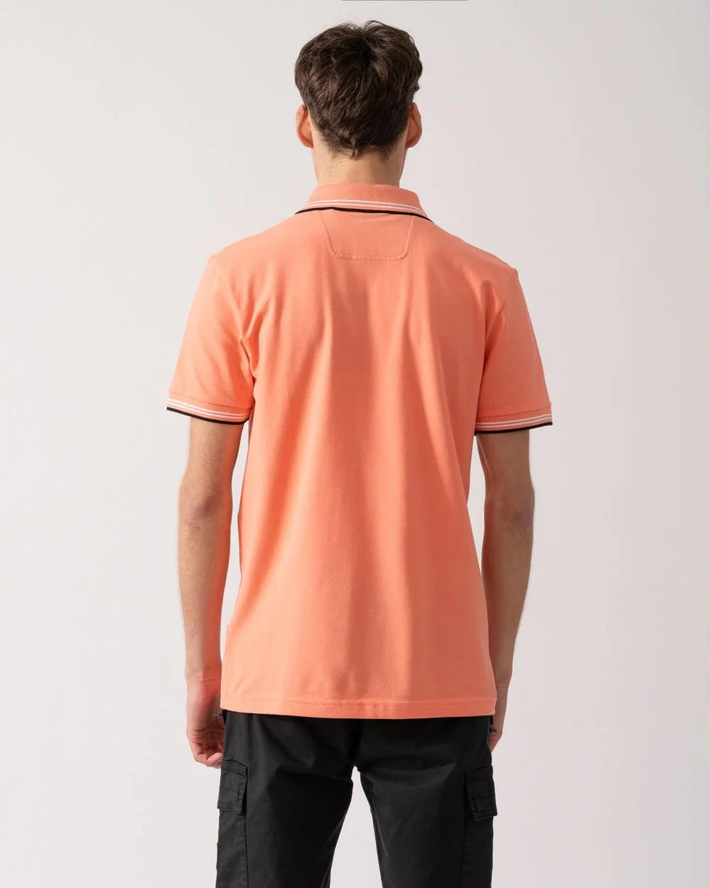 BOSS Green Paul Mens Short Sleeve Polo Shirt With Contrast Tipping - Pink 650 - Image 4