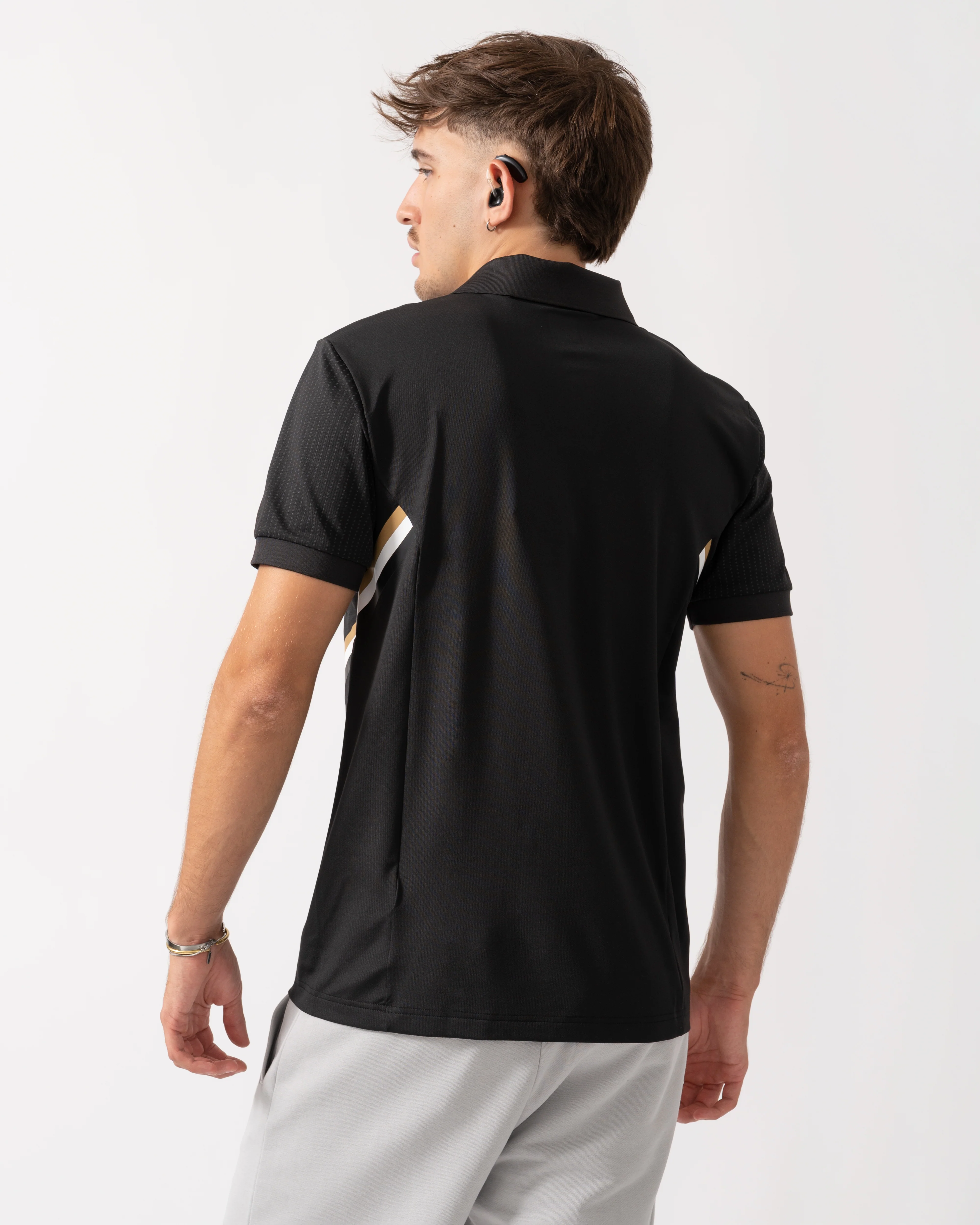 BOSS Green Paule TOC Mens Polo Shirt - Black 001 - Image 4
