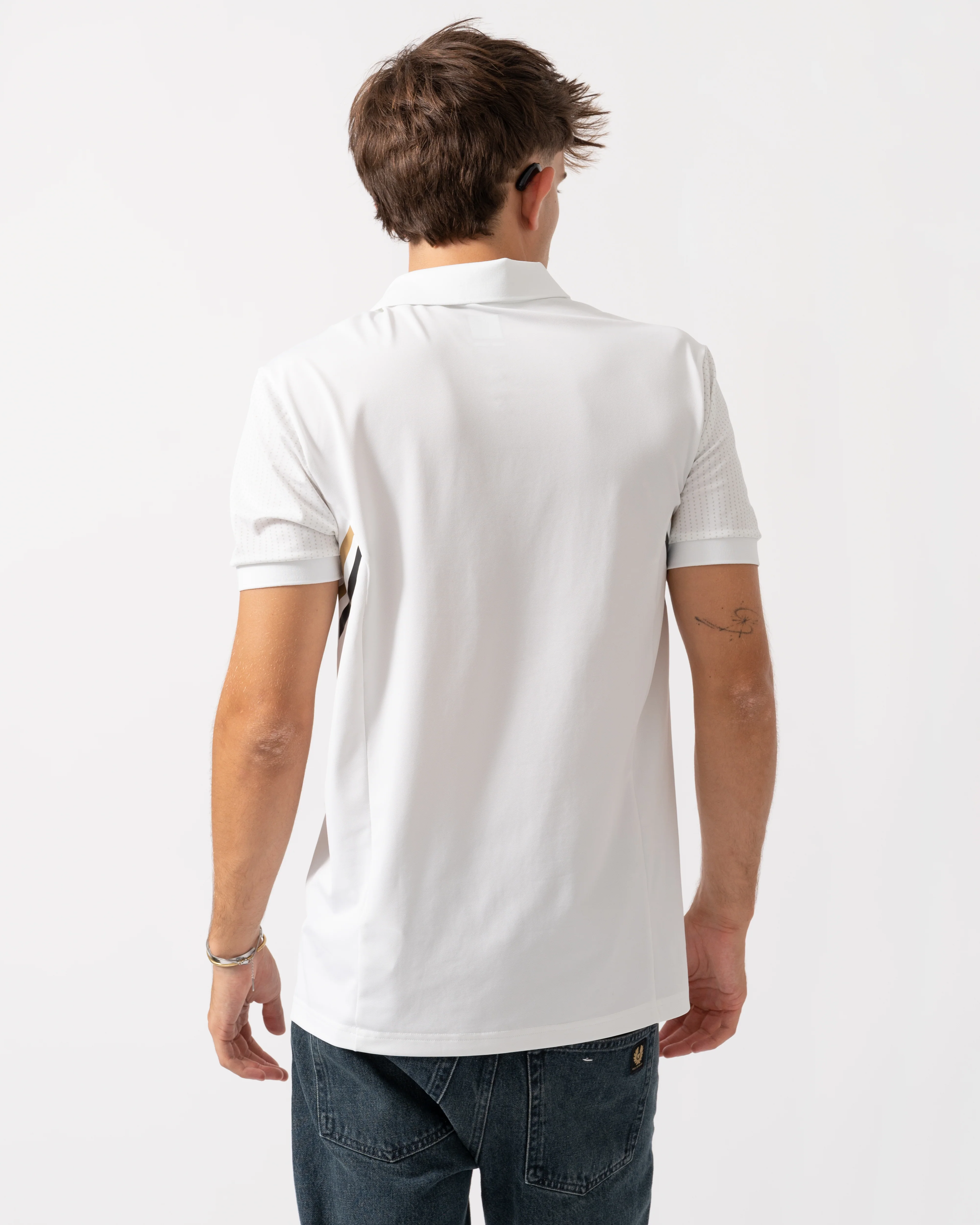 BOSS Green Paule TOC Mens Polo Shirt - White 100 - Image 5
