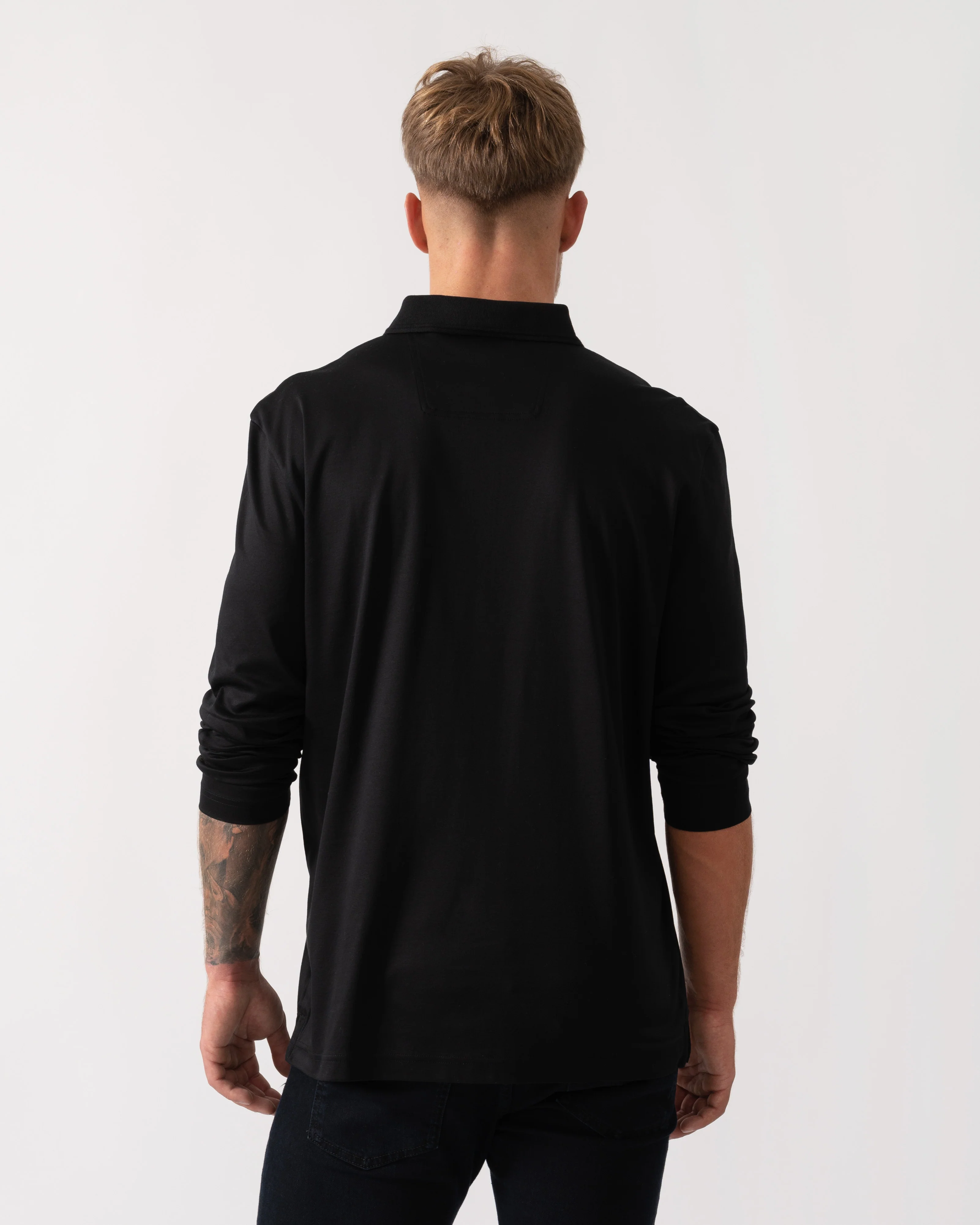 BOSS Green Pirol Mens Polo Shirt 50544335 - Black 001 - Image 4
