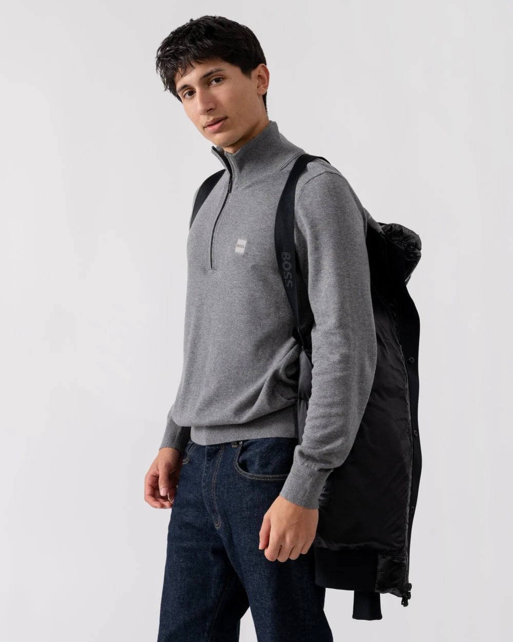 BOSS Green Ronnie Mens Padded Hooded Jacket - Image 3
