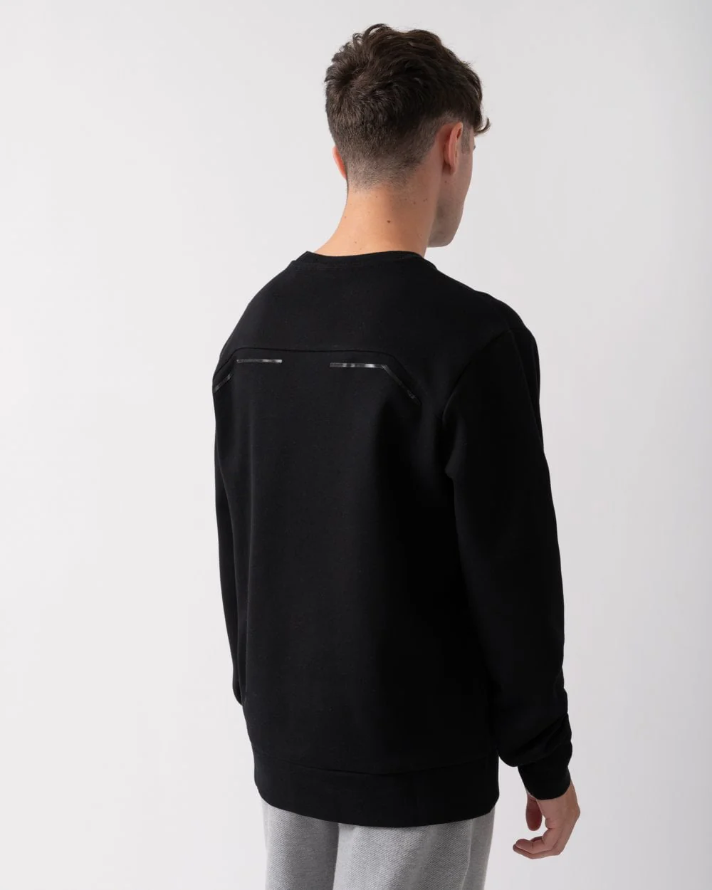 BOSS Green Salbo Mirror Mens Sweatshirt - Black 001 - Image 4
