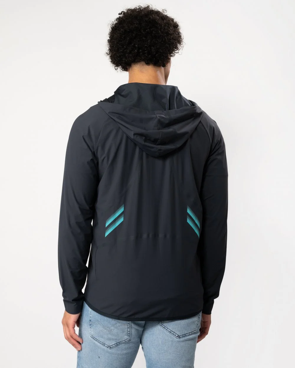 BOSS Green Sicon Active 1 Mens Zip-Up Hoodie With Decorative Reflective Details - Image 2