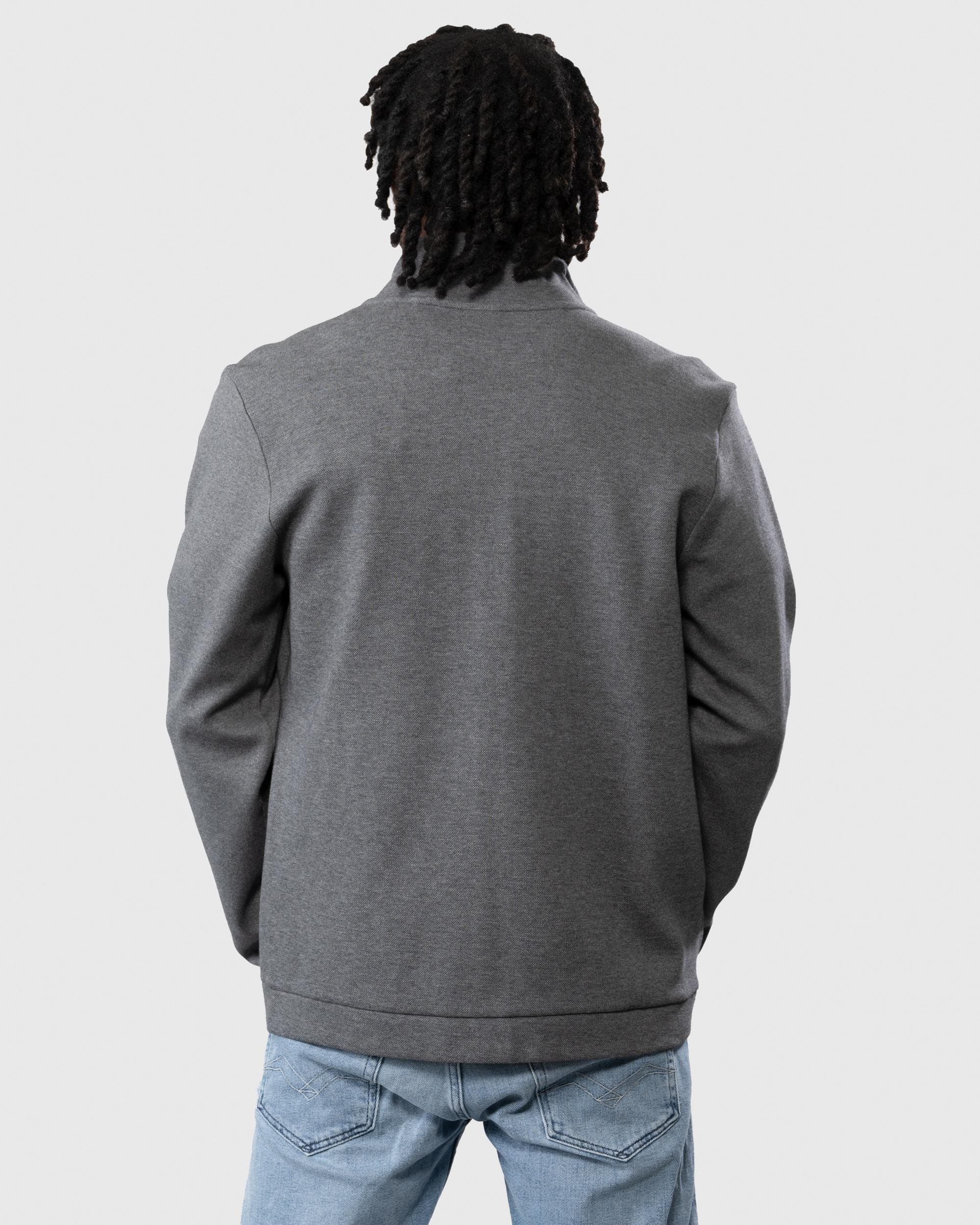 BOSS Green Skaz Curved Mens Full Zip Funnel Neck Sweatshirt - Image 5