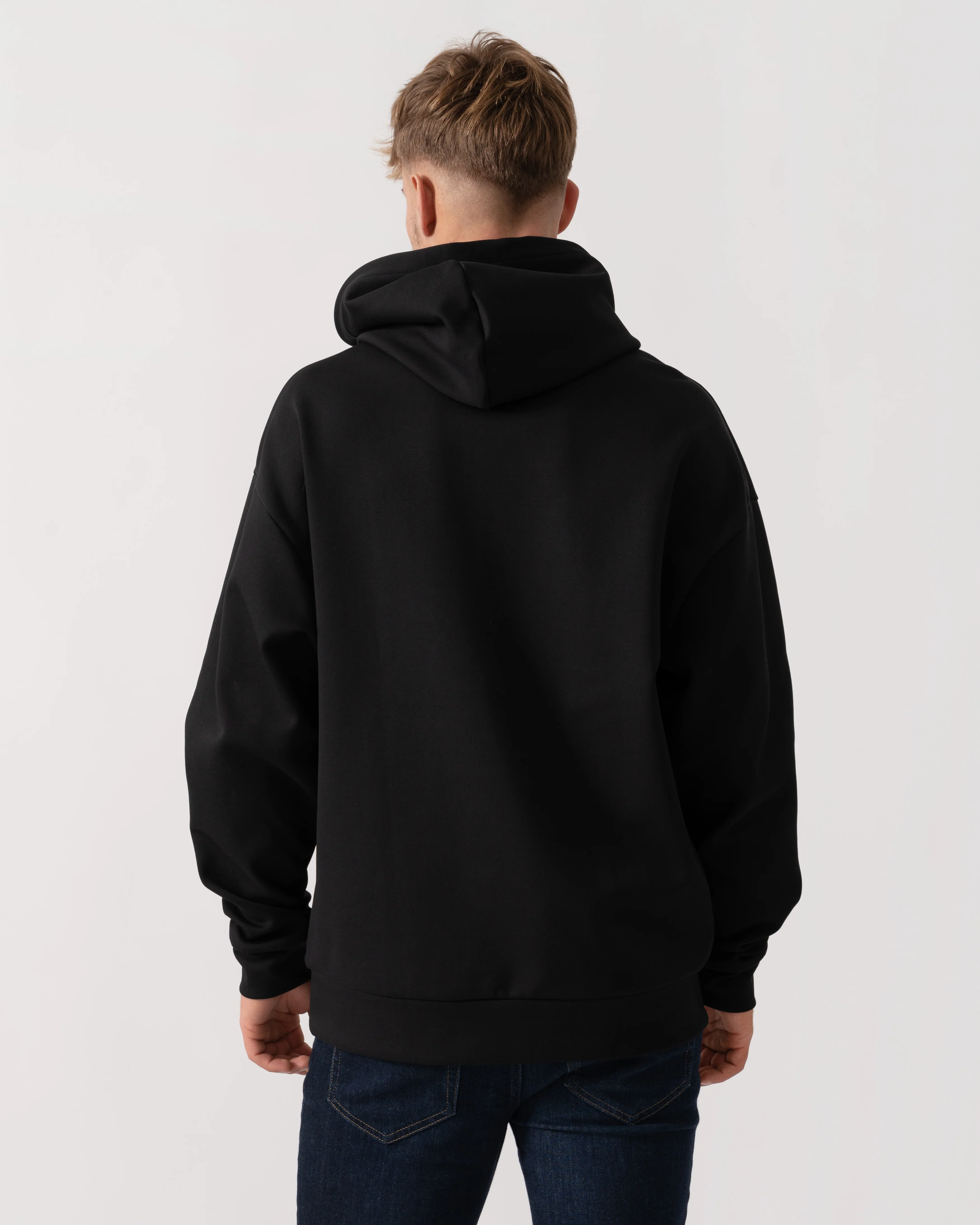 BOSS Green Sly Zone Mens Pullover Hoodie - Black 002 - Image 4