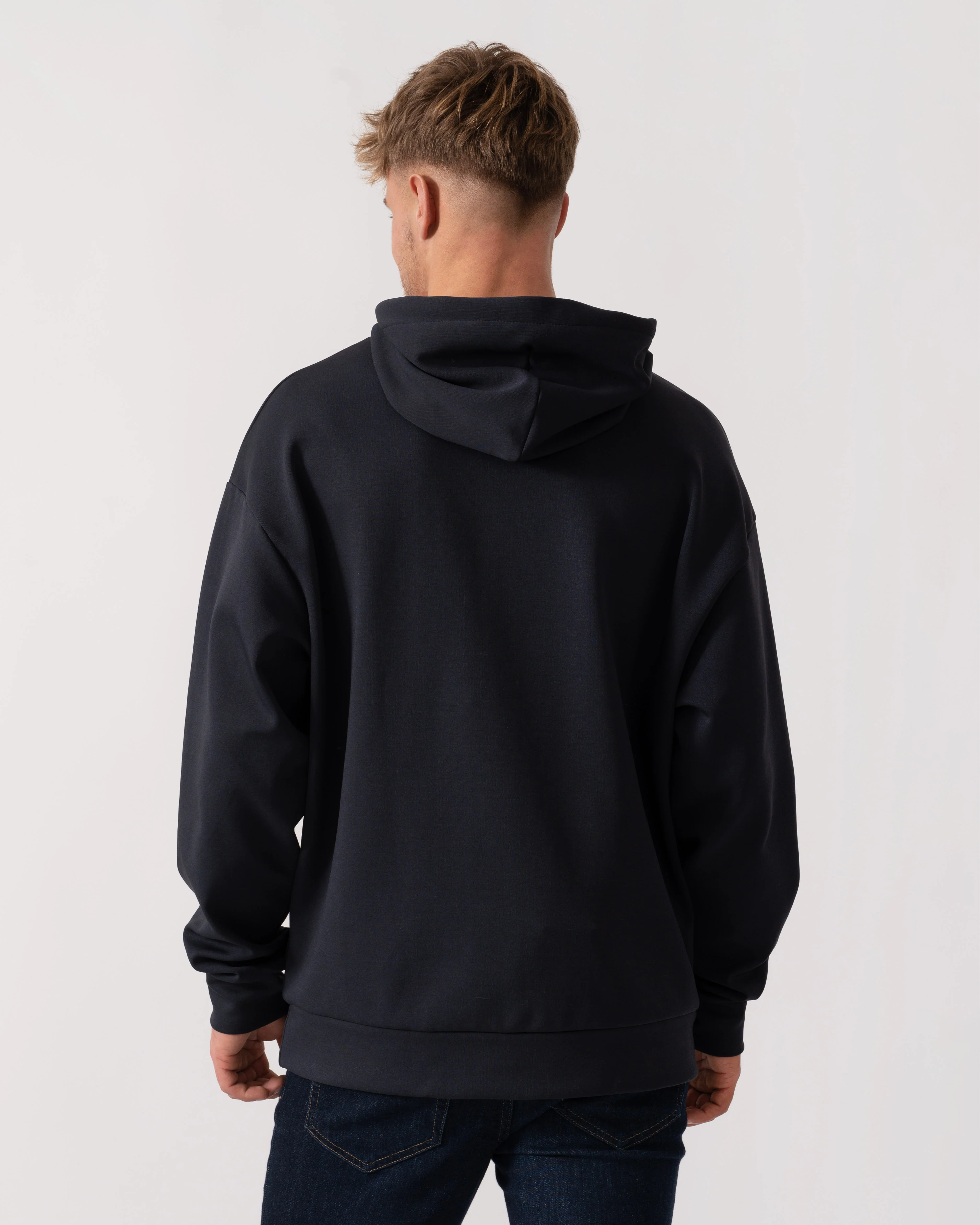 BOSS Green Sly Zone Mens Pullover Hoodie - Dark Blue 403 - Image 4