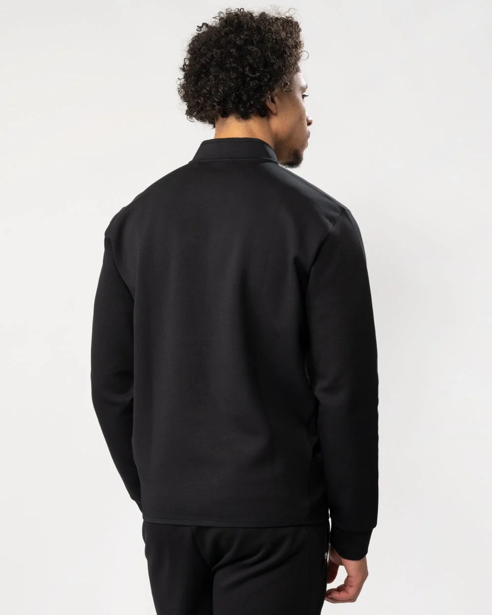 BOSS Green Sweat 1 Mens Quarter Zip Funnel Neck Sweatshirt - Image 3