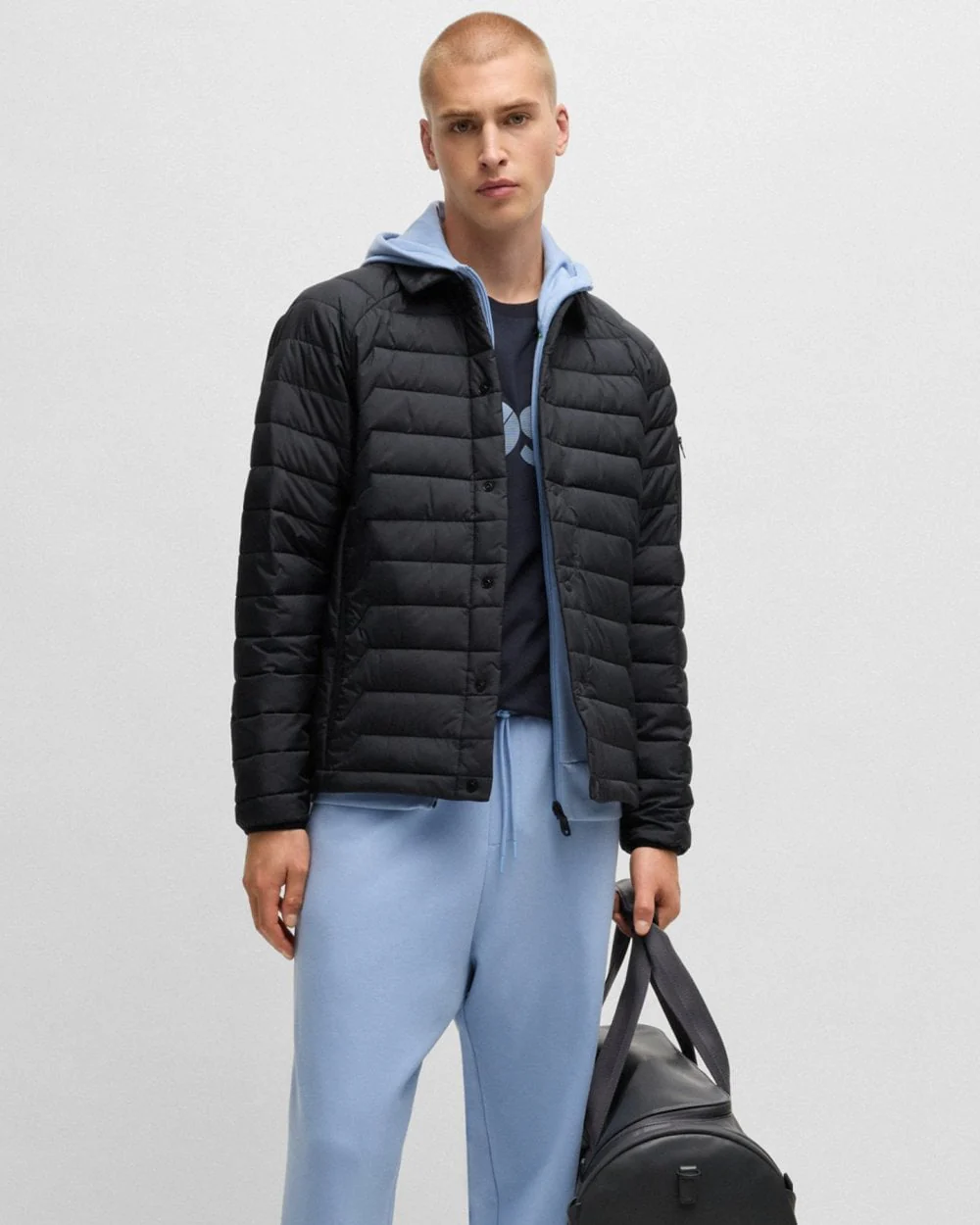 BOSS Green Taranis Mens Water-Repellent Jacket with Lightweight Insulation - Image 2
