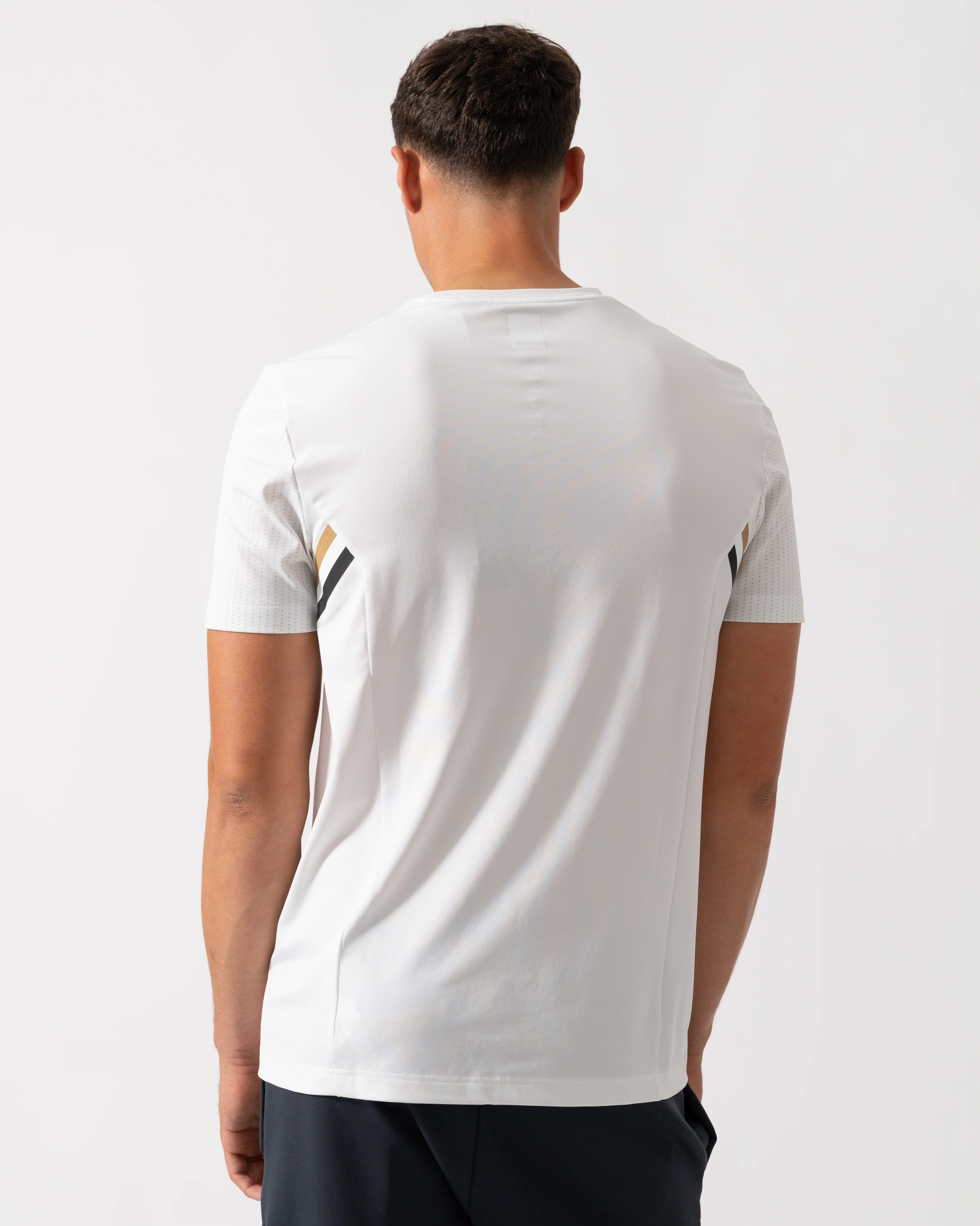 BOSS Green Tee Tech TOC Mens T-Shirt - White 100 - Image 3