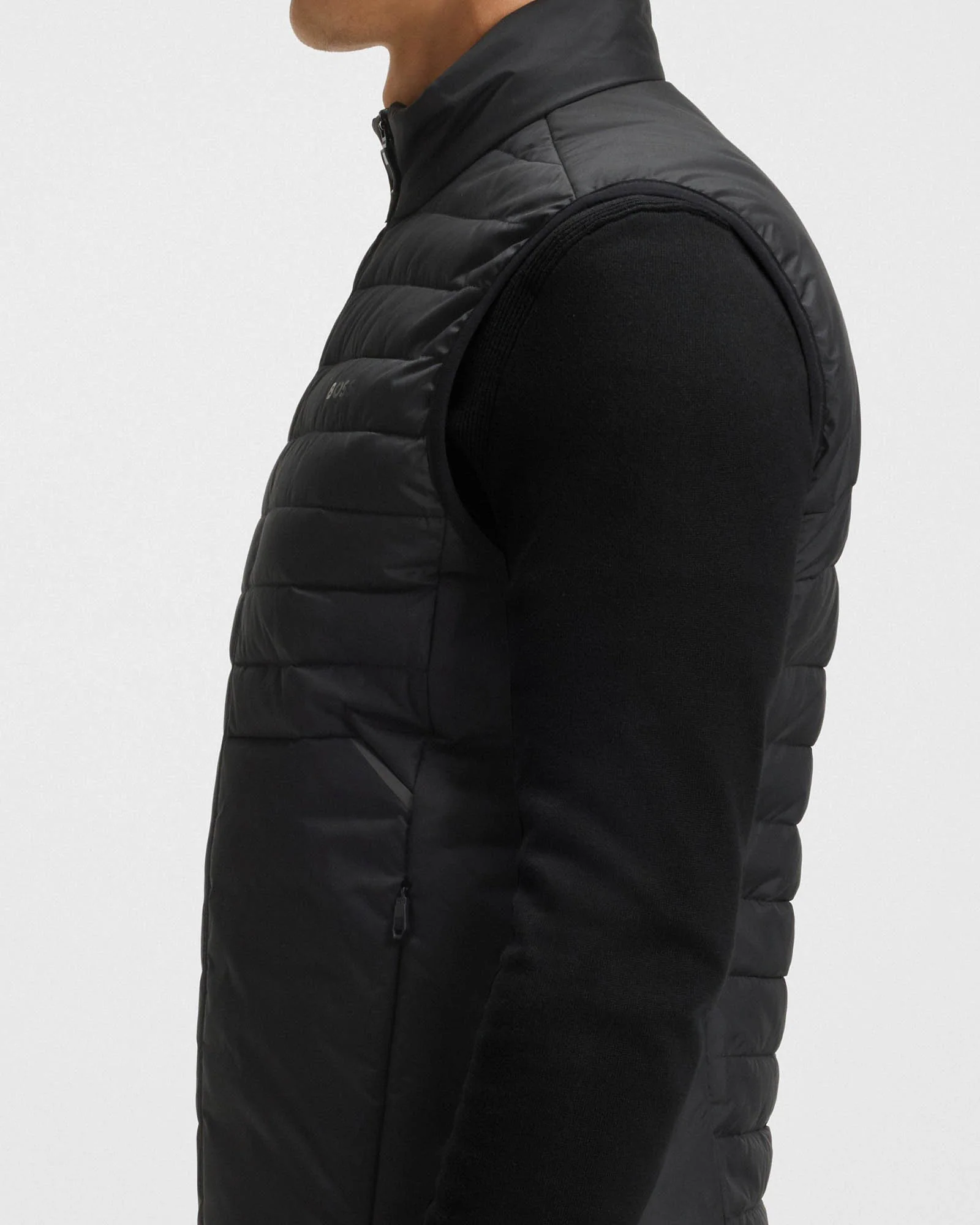 BOSS Green Urbanex Mens Gilet - Black 001 - Image 2