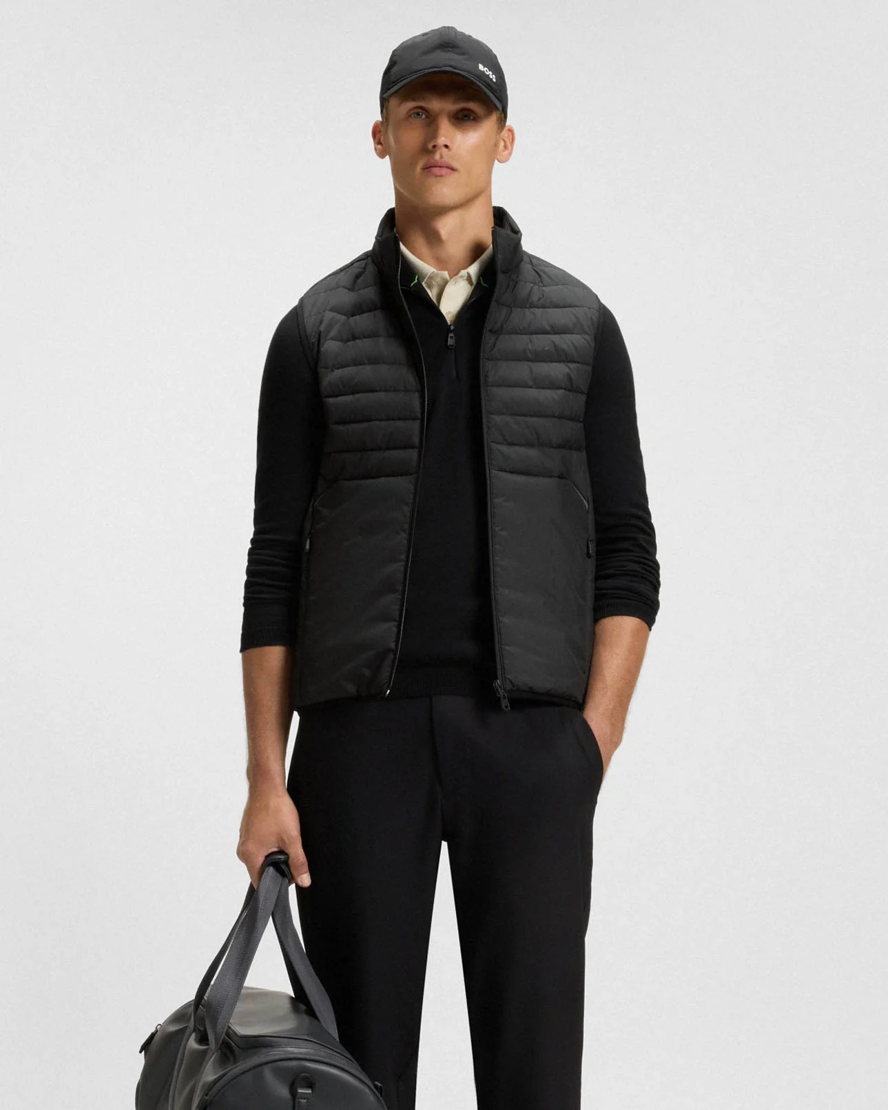 BOSS Green Urbanex Mens Gilet - Black 001 - Image 5