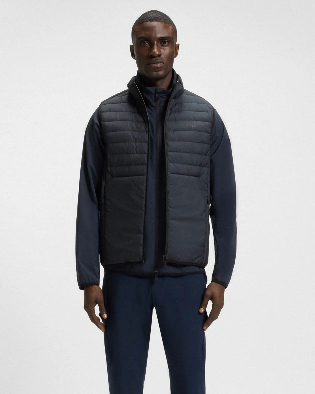 BOSS Green Urbanex Mens Gilet - Dark Blue 402 - Image 2