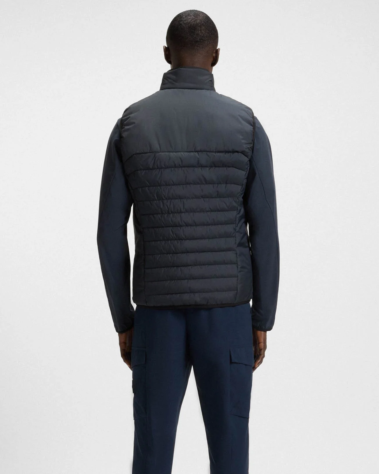 BOSS Green Urbanex Mens Gilet - Dark Blue 402 - Image 3