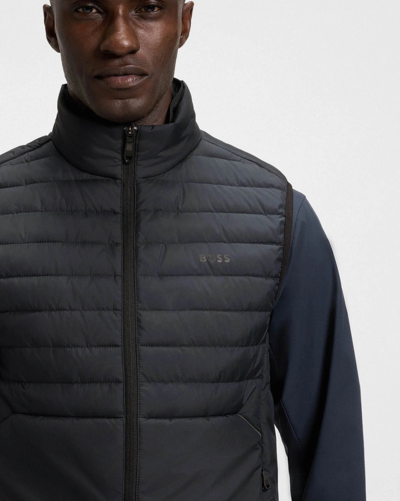 BOSS Green Urbanex Mens Gilet - Dark Blue 402 - Image 5