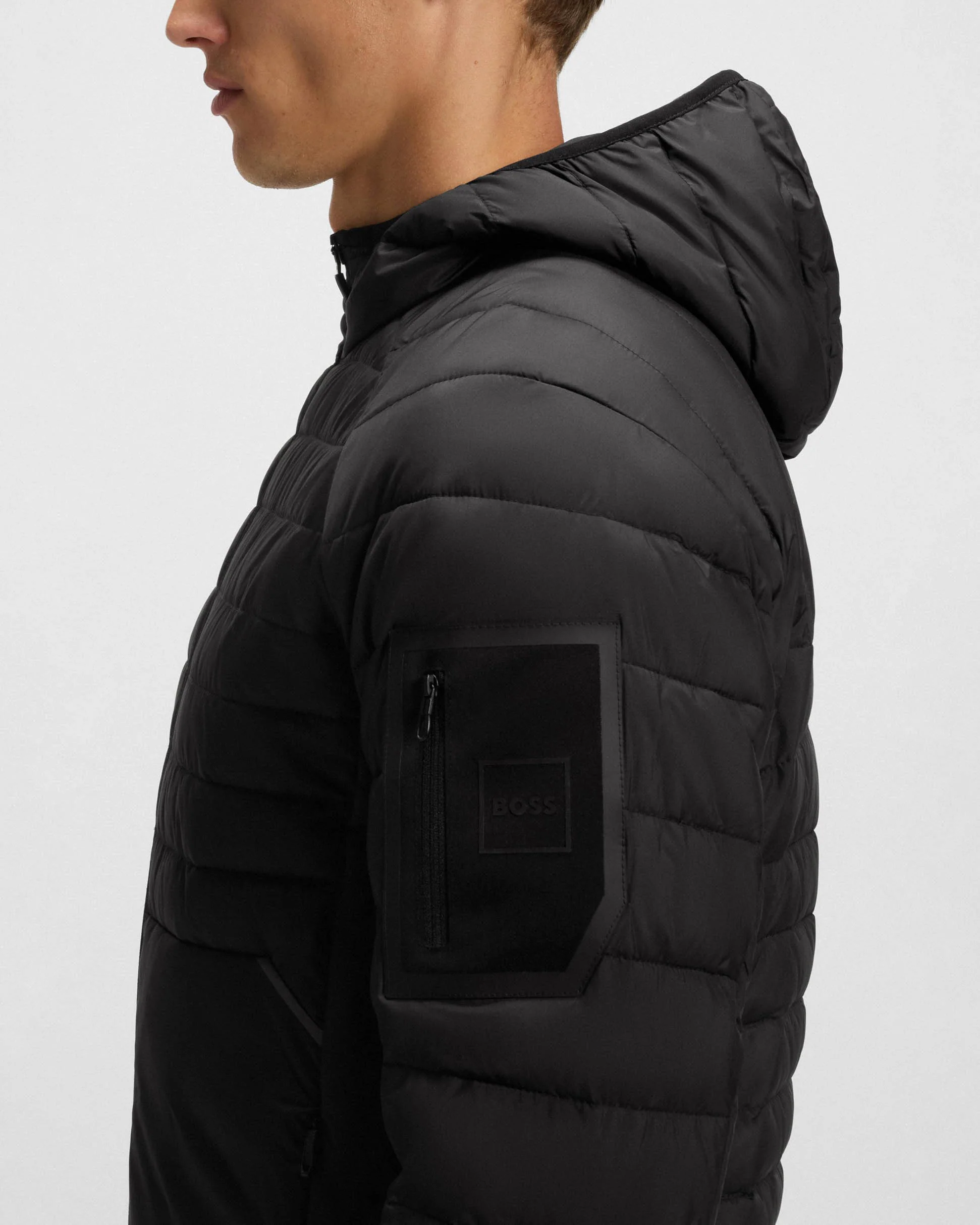 BOSS Green Urbanex Mens Jacket - Black 001 - Image 4