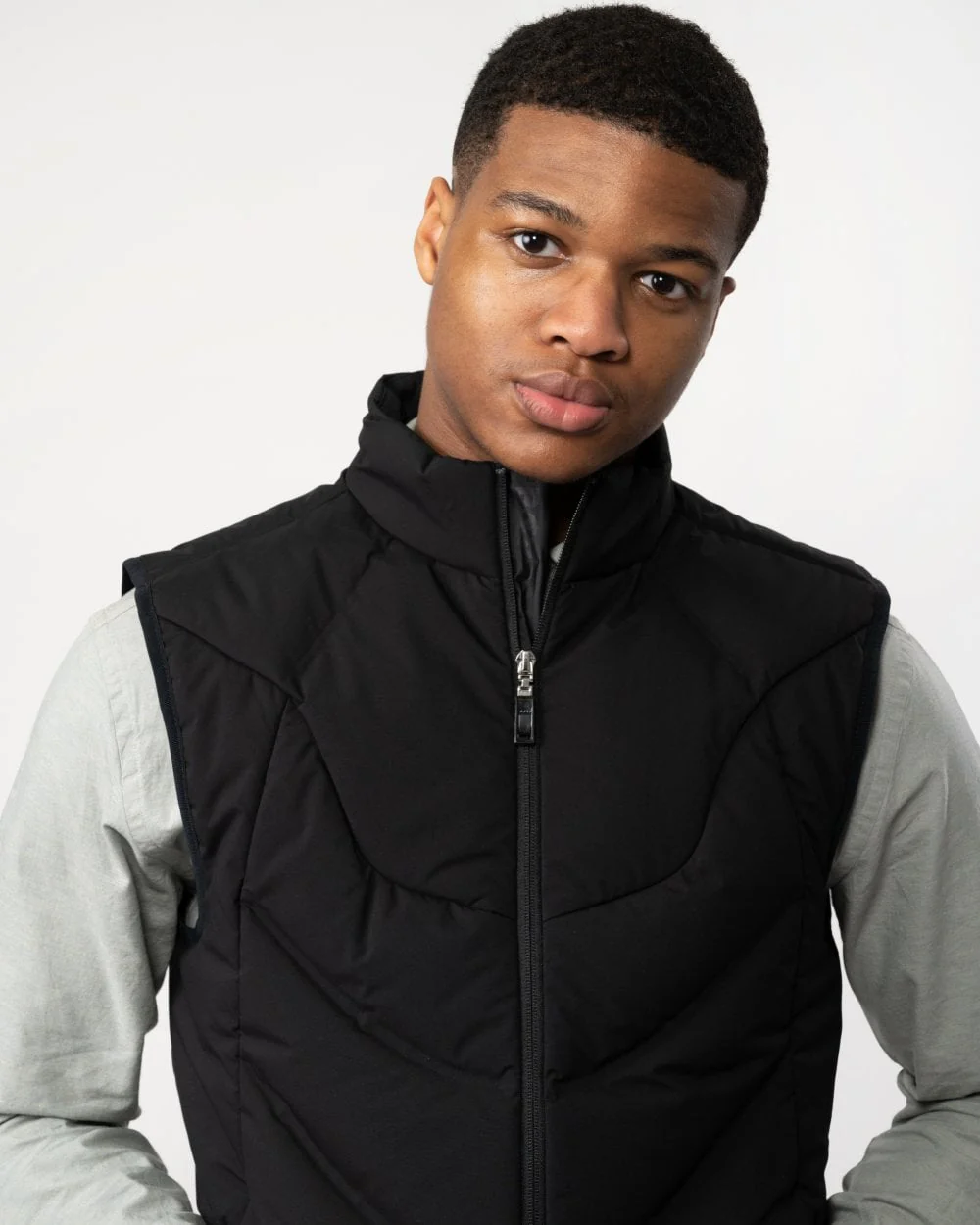 BOSS Green V Titanium Mens Water-Repellent Down Gilet - Image 2