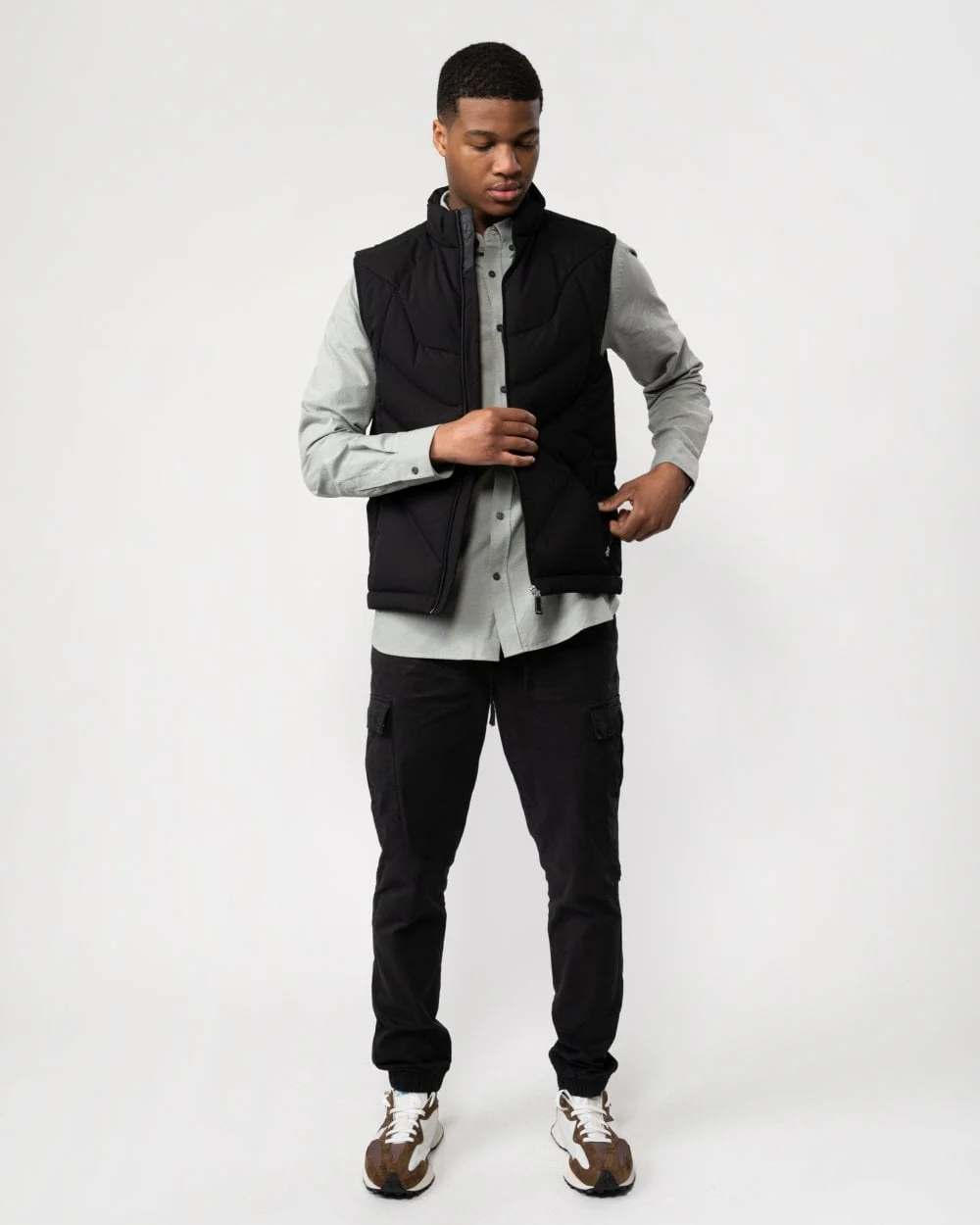 BOSS Green V Titanium Mens Water-Repellent Down Gilet - Image 4