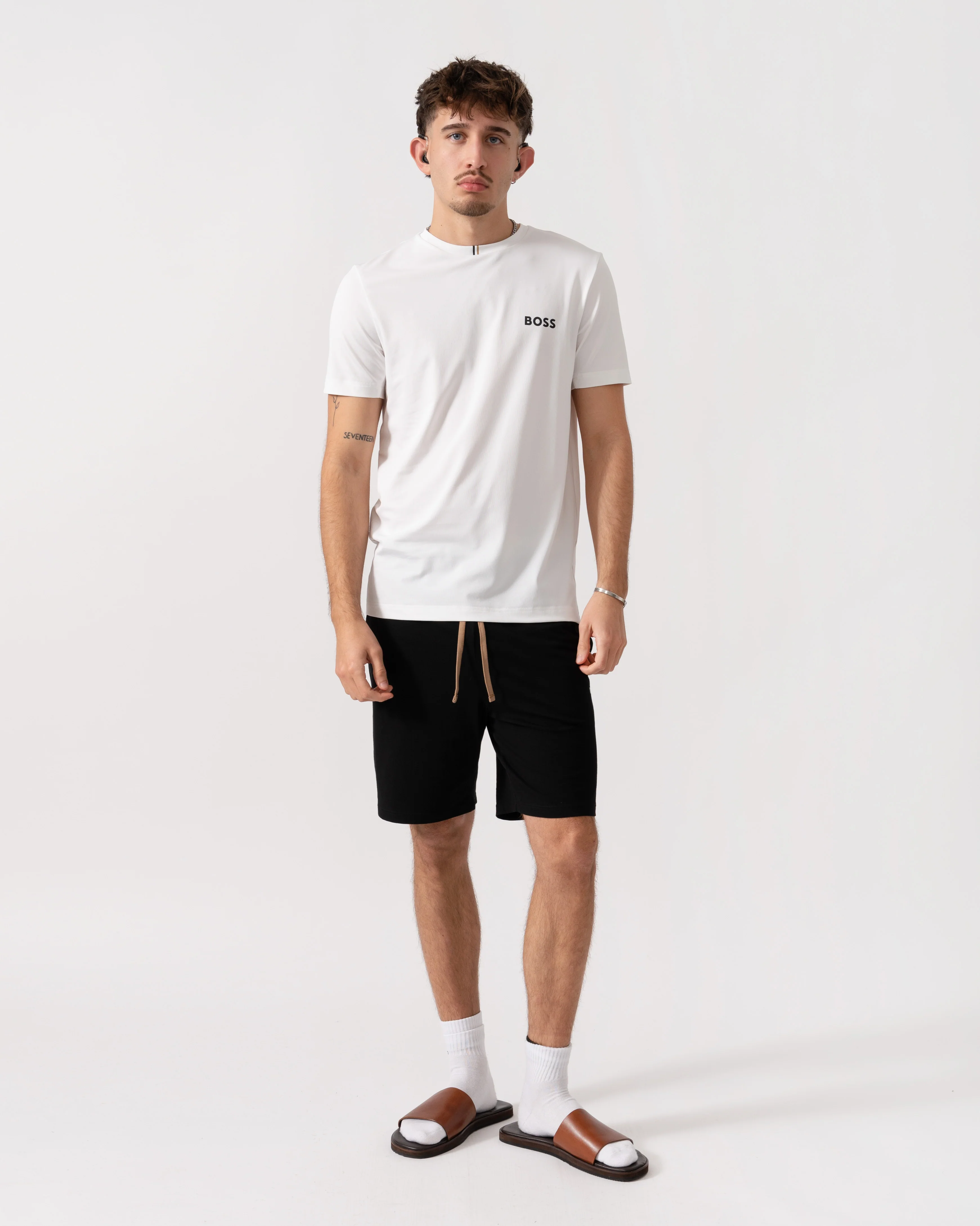 BOSS Green x Matteo Berrettini T-Shirt with Moisture-Wicking Piqué - White 100 - Image 2