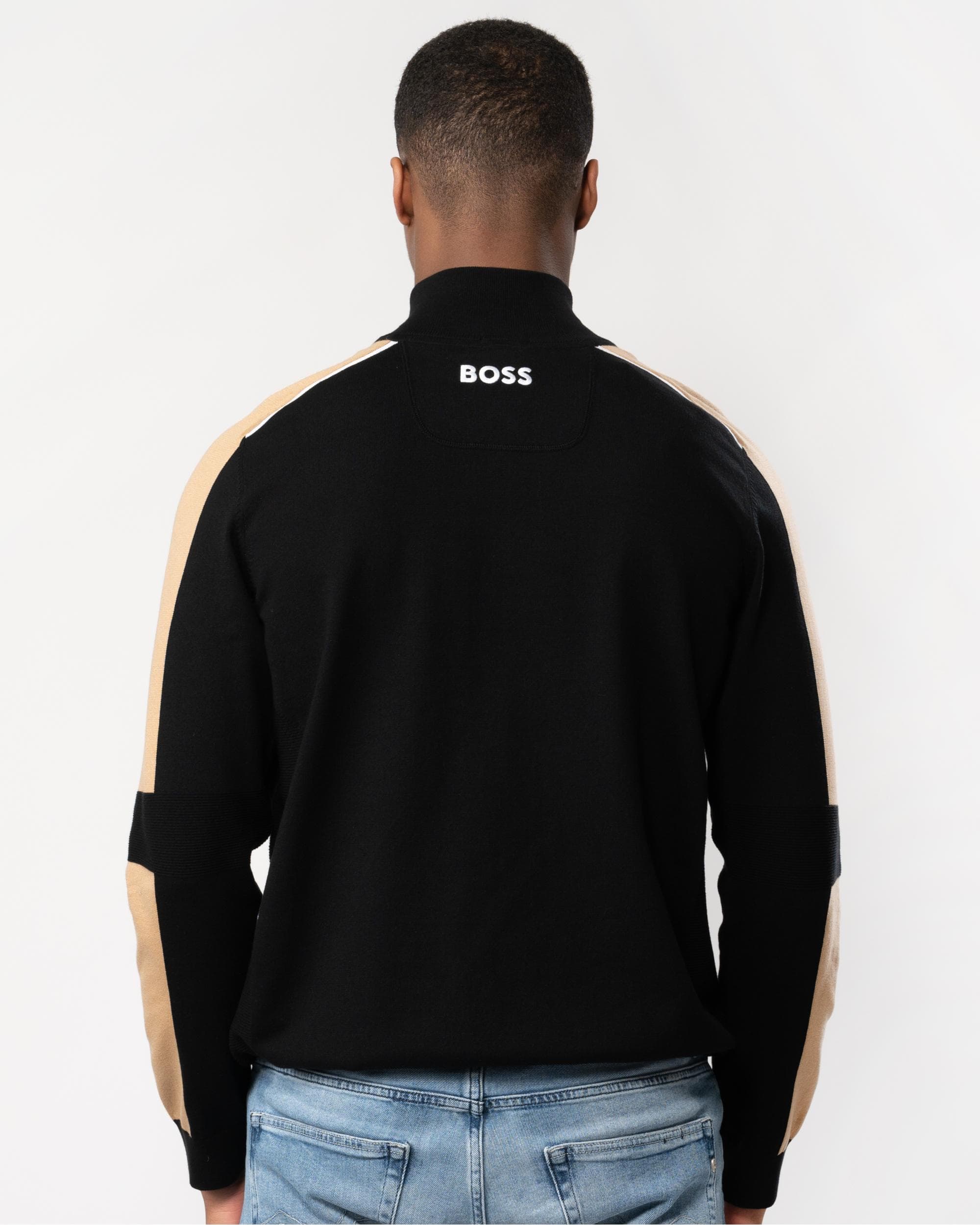 BOSS Green Zelchior-X Mens Funnel Neck Jumper 50504947 - Image 5