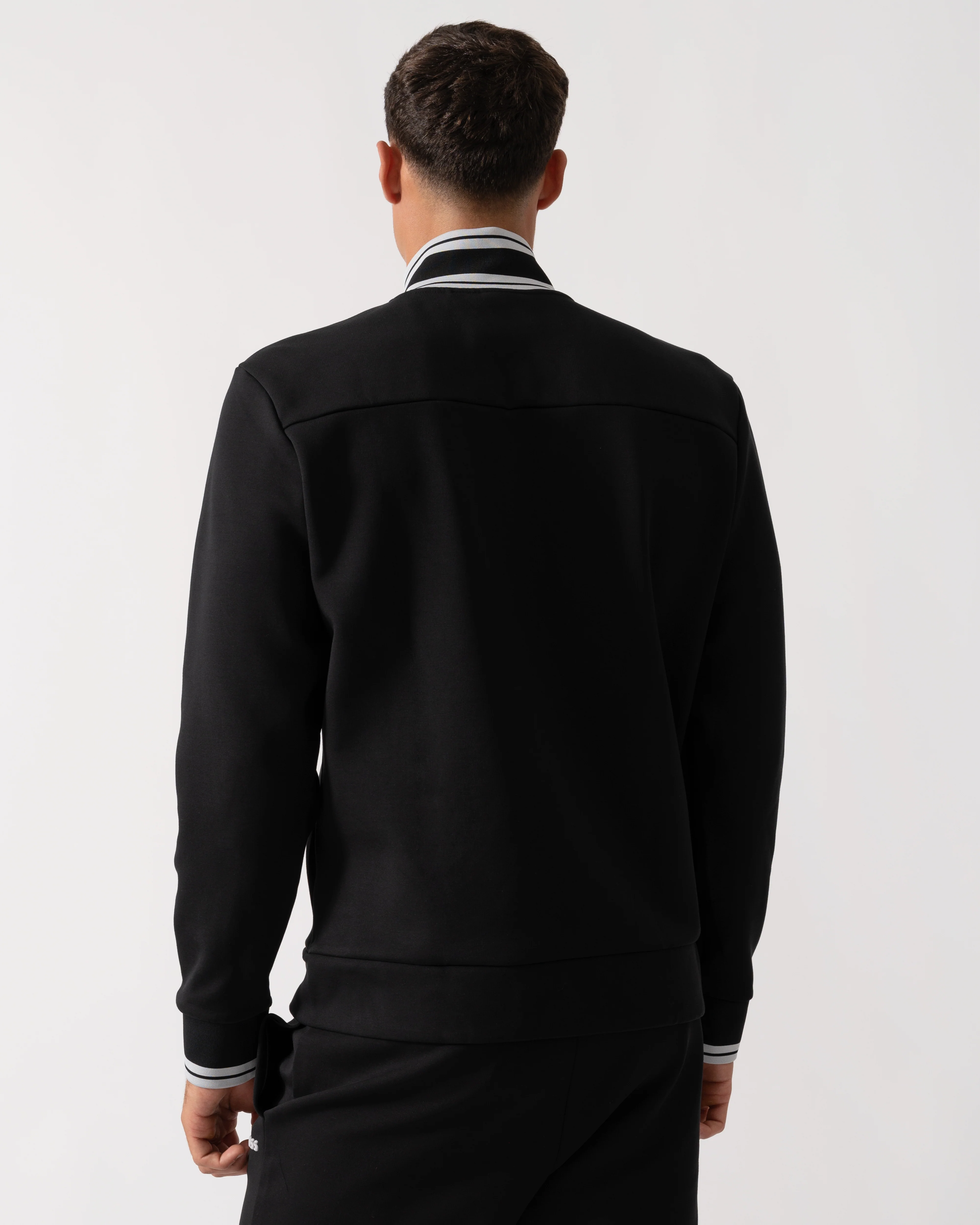 BOSS Green Zone Mens Full Zip Sweatshirt - Black 001 - Image 4