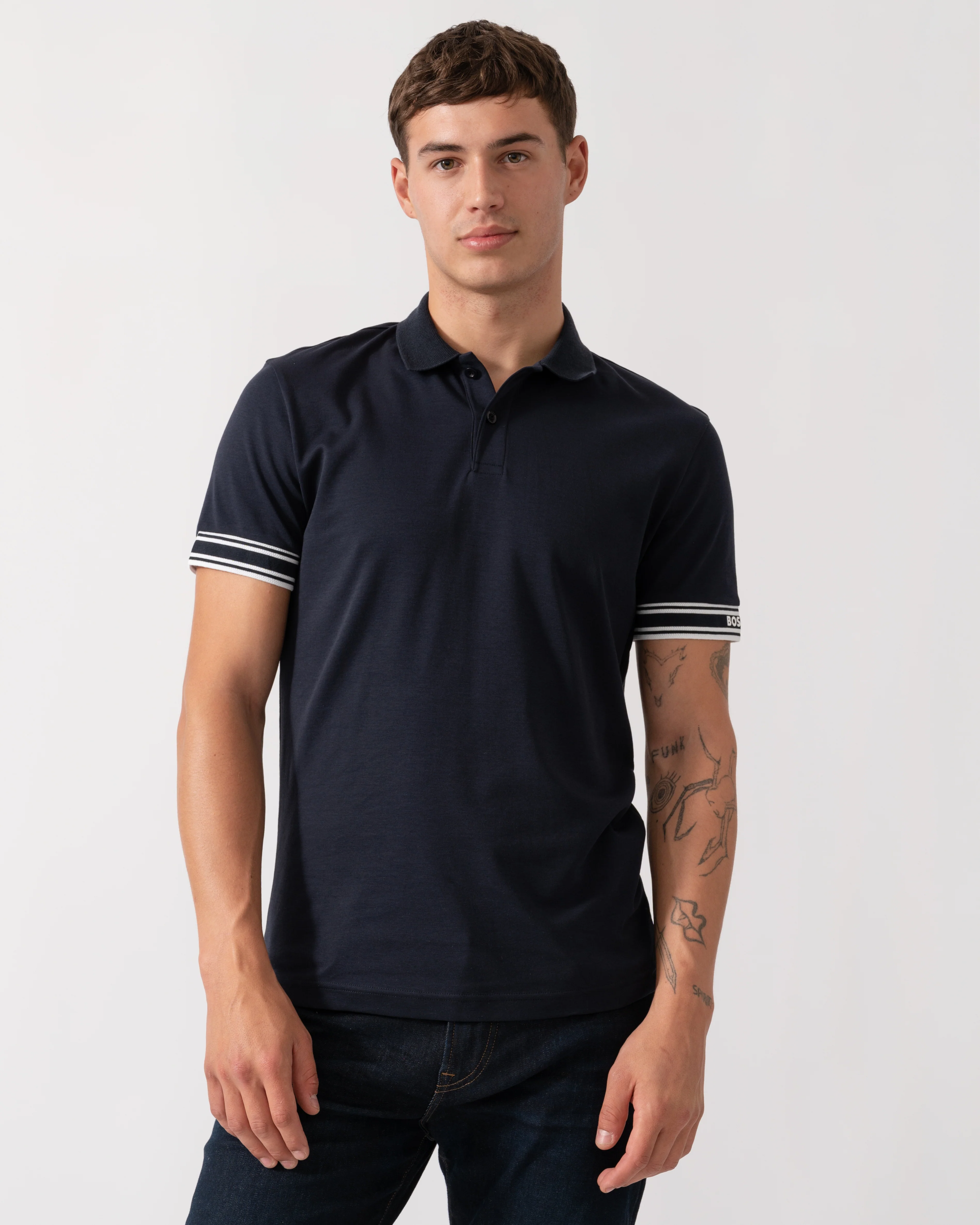 BOSS Green Zone Mens Polo Shirt - Dark Blue 403