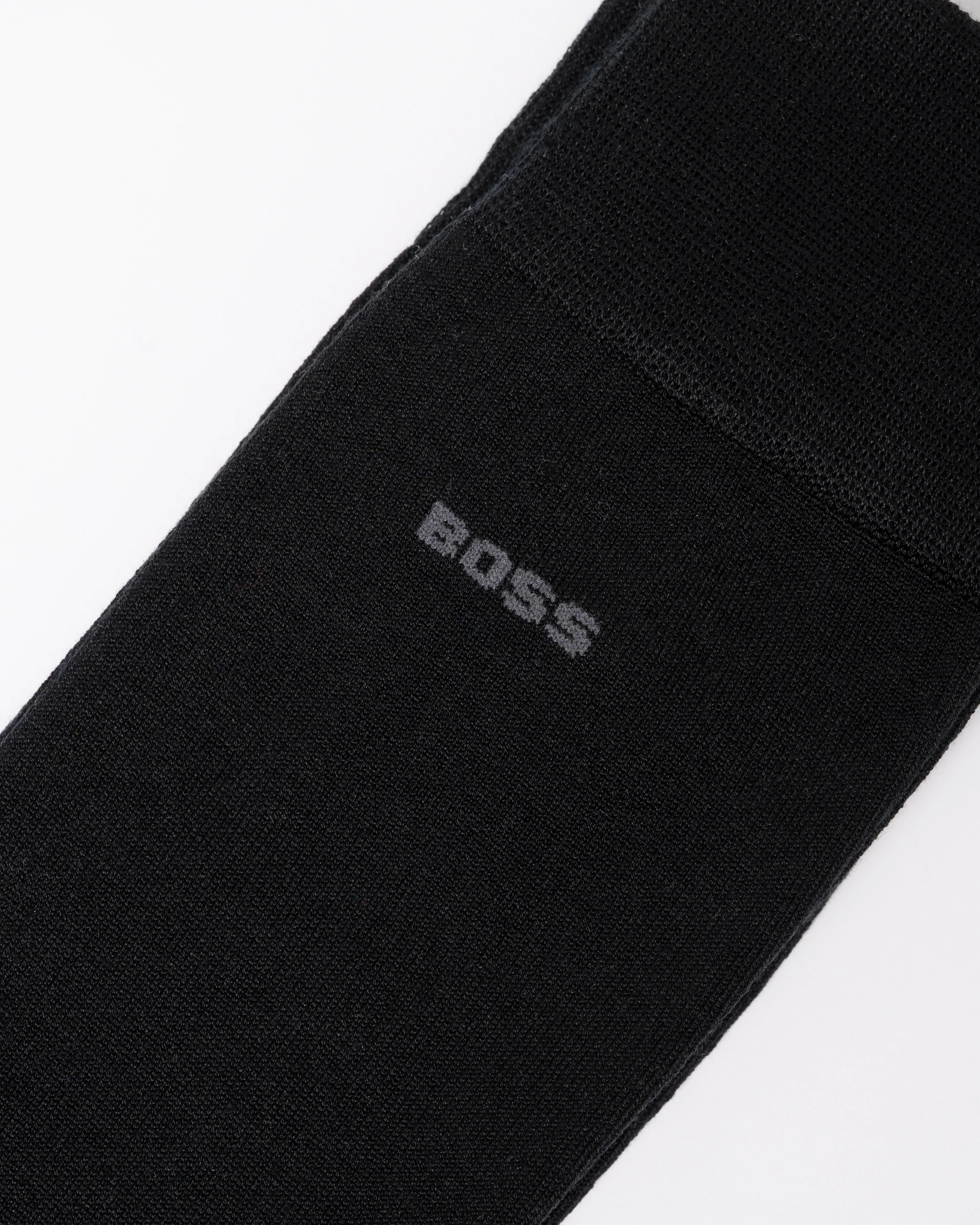 BOSS Orange 2-Pack Mens Regular-Length Socks in a Mercerized-Cotton - Black 001 - Image 3