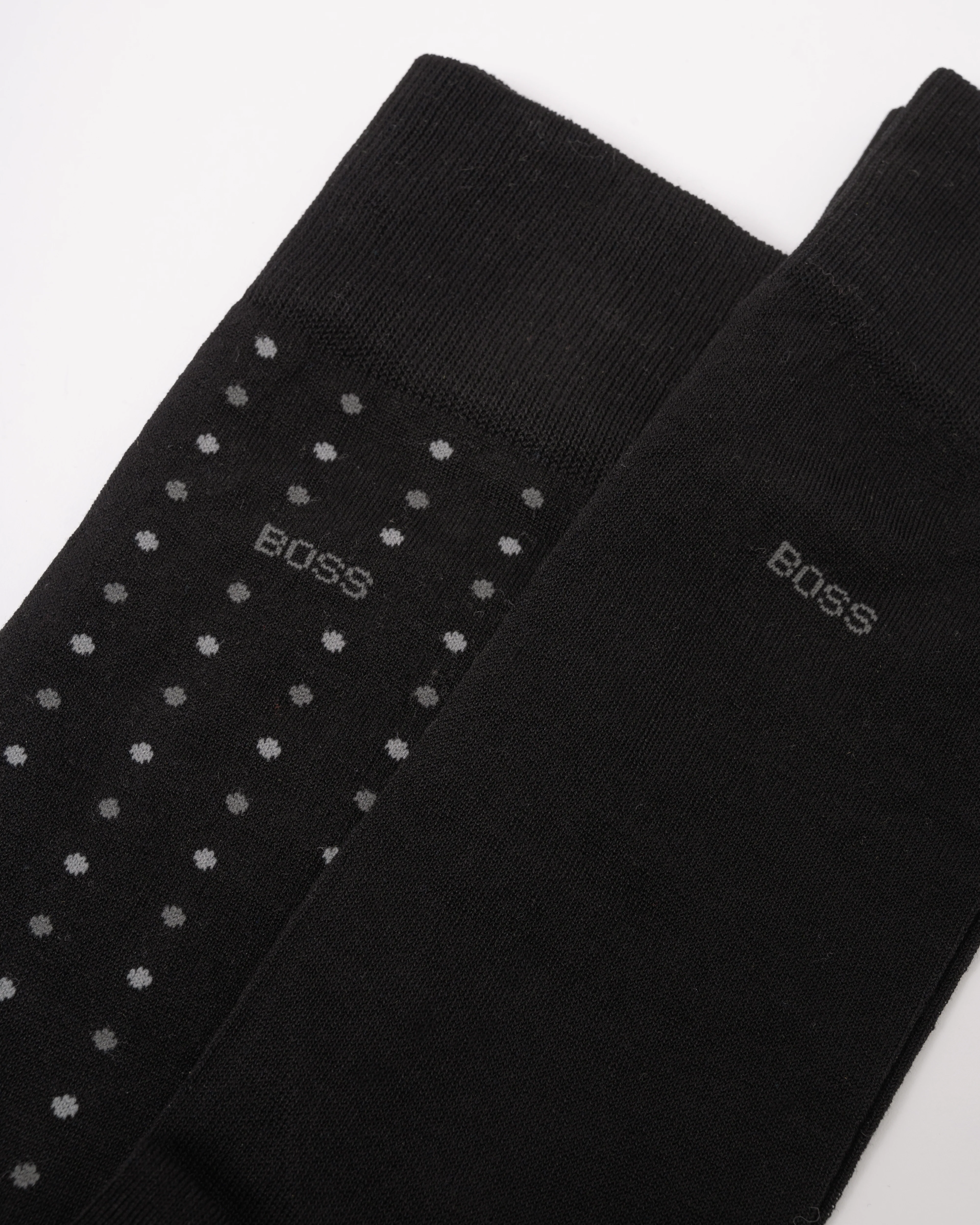BOSS Orange 2 Pack Regular Length Minipattern Mens Cotton Socks - Image 2