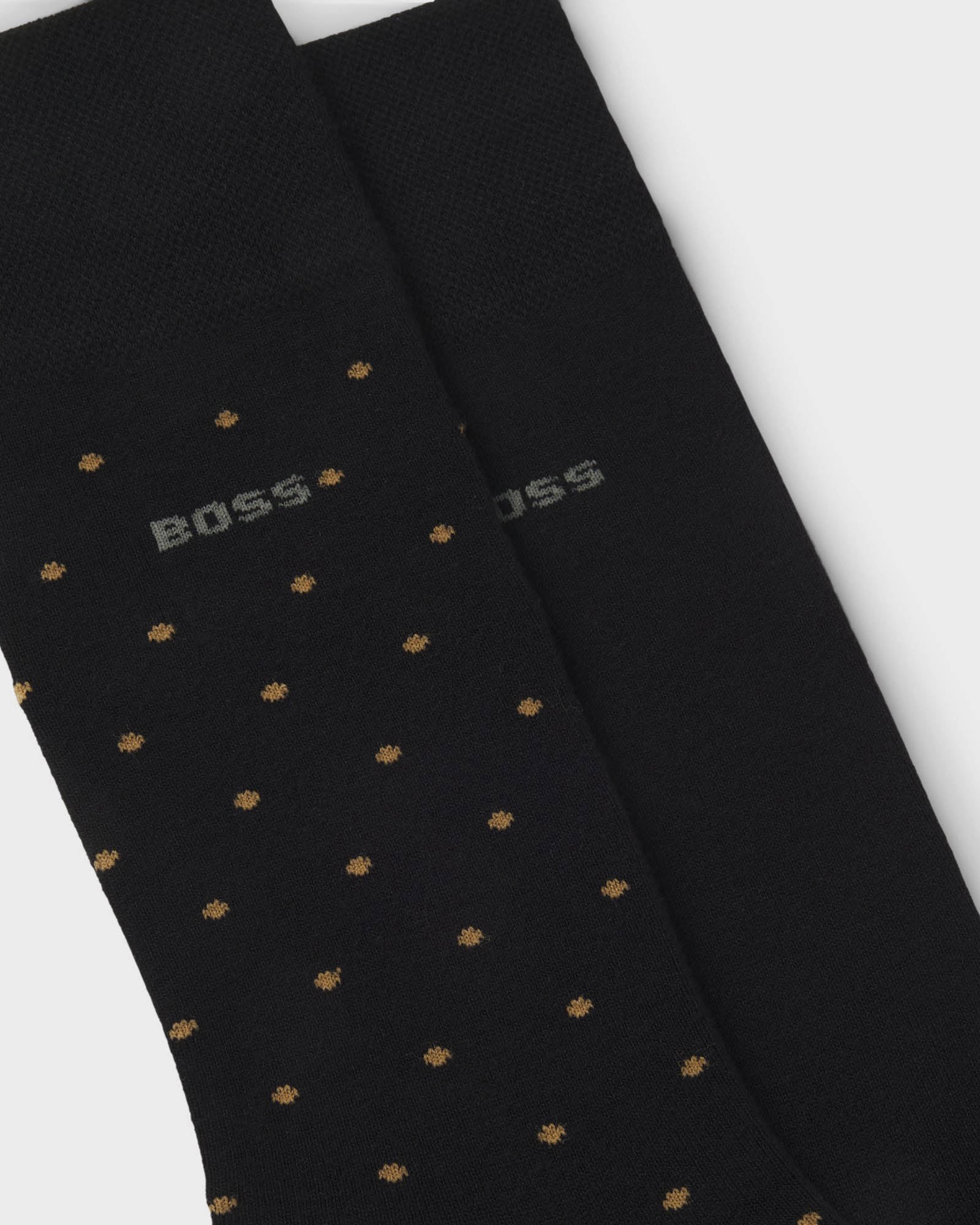 BOSS Orange 2-Pack RS MiniDot Regular-Length Socks with Logos - Black 001 - Image 2