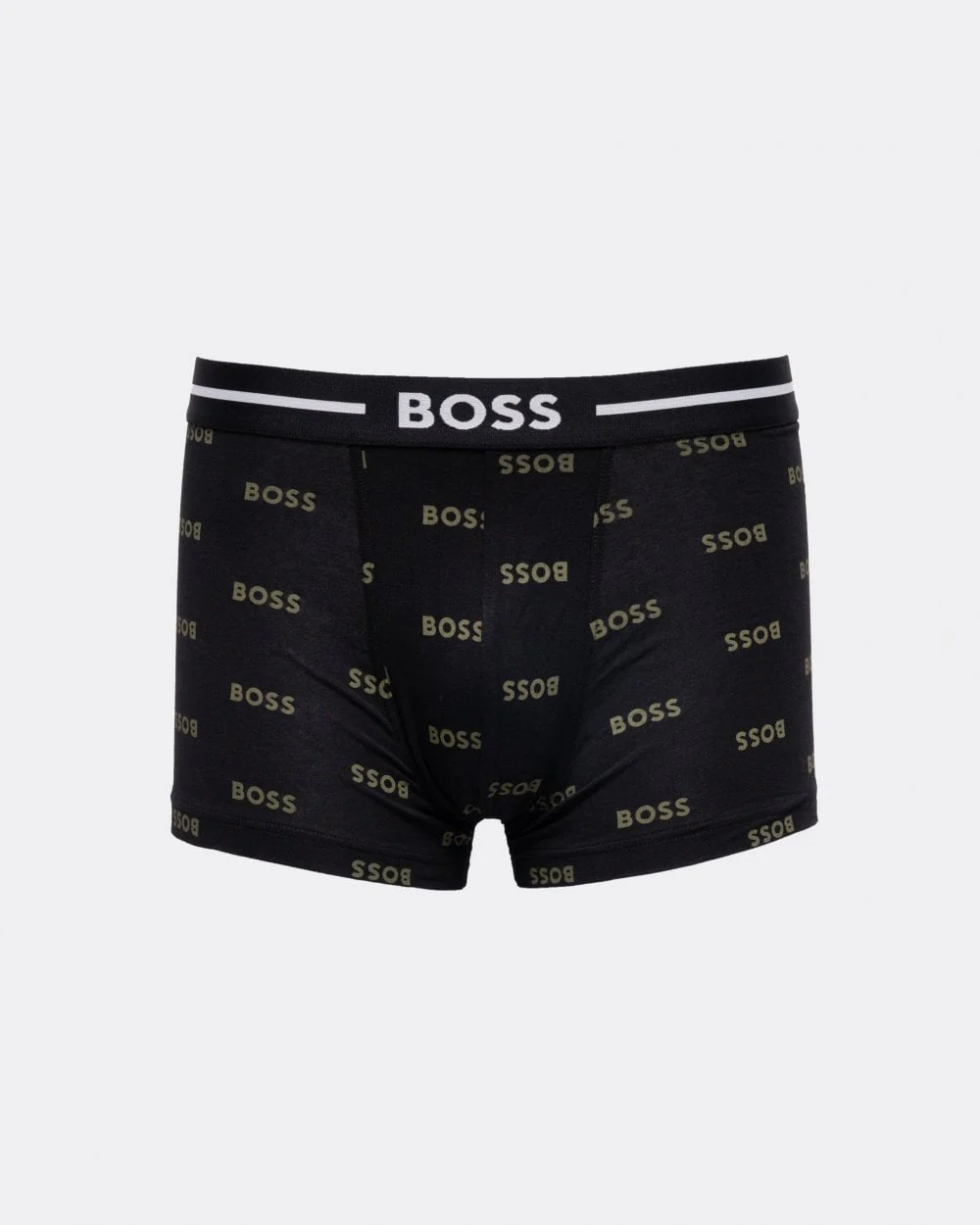 BOSS Orange 3-Pack Bold Design Mens Stretch-Cotton Trunks with Logo Waistbands - Image 2