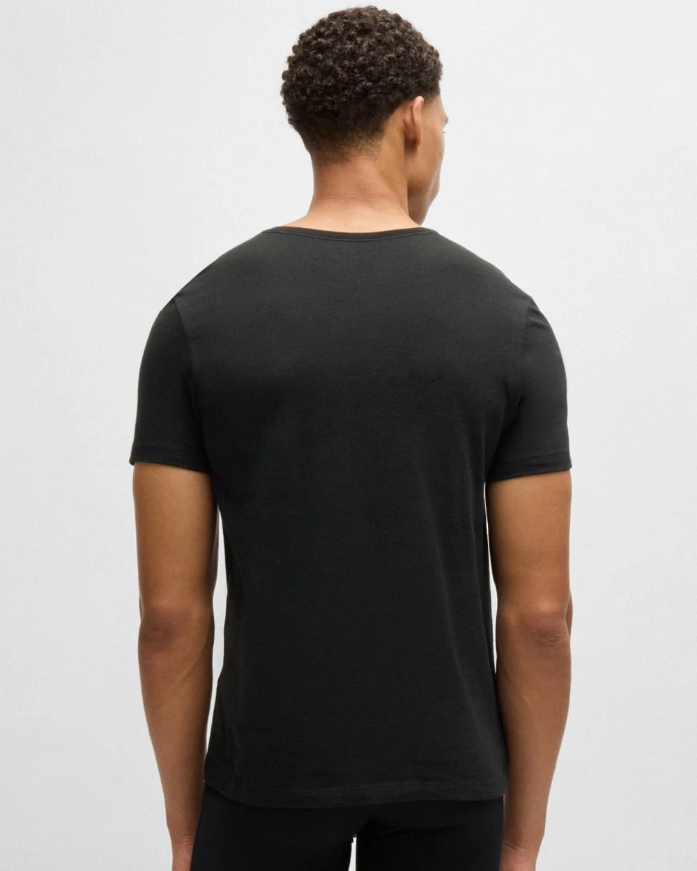 BOSS Orange 3 Pack Classic Regular Fit Crew Neck Mens T-Shirts NOS - Beige/White/Black 265 - Image 3