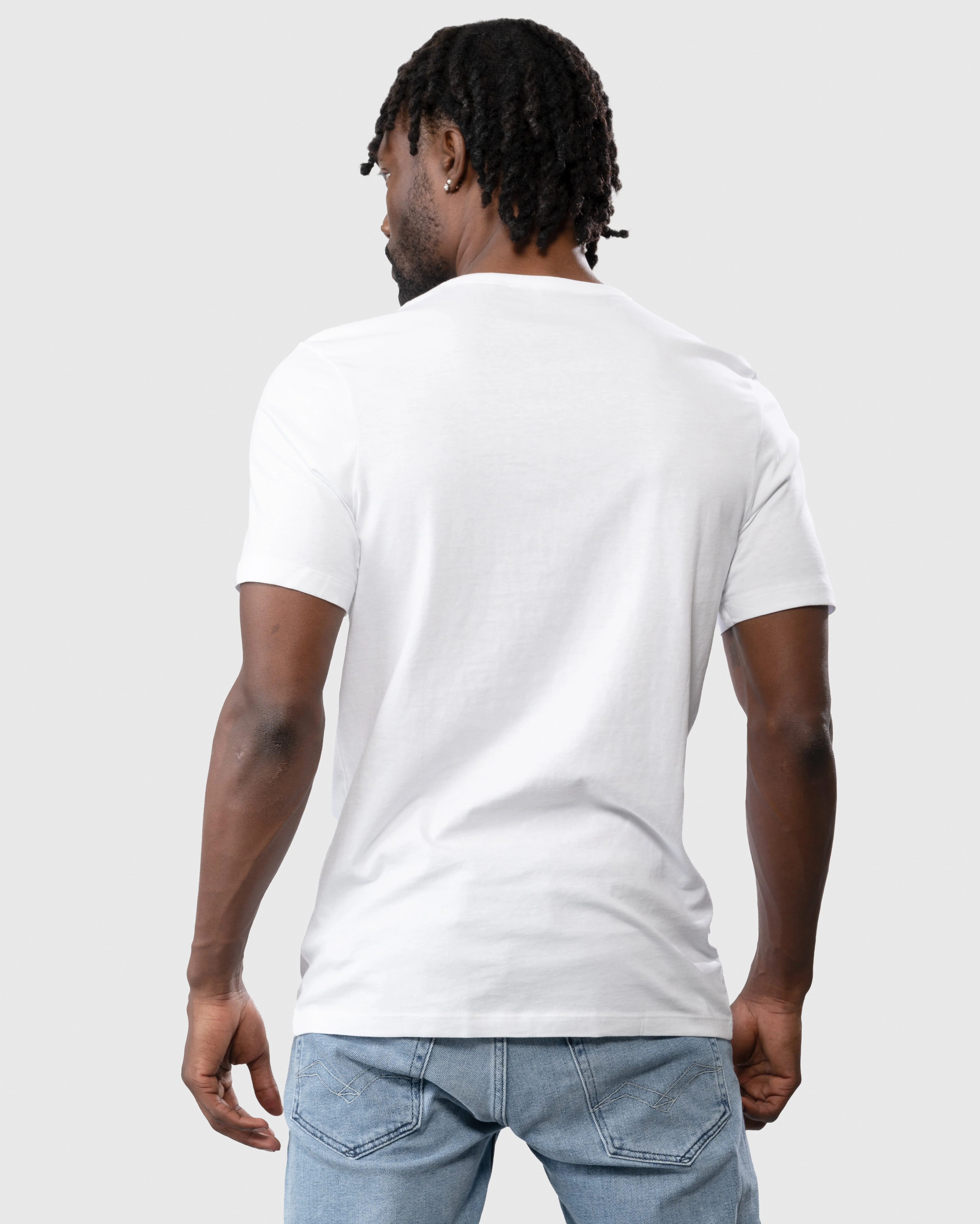 BOSS Orange 3 Pack Classic Regular Fit Crew Neck Mens T-Shirts NOS - White 100 - Image 5