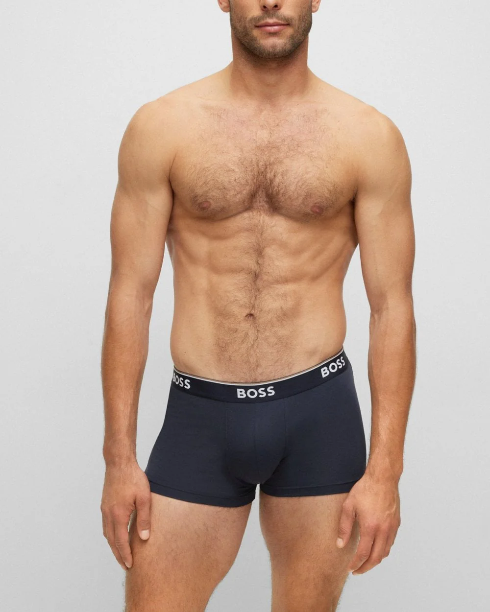 BOSS Orange 3 Pack Mens Power Trunks NOS - Blue/Navy/Grey 487 - Image 2
