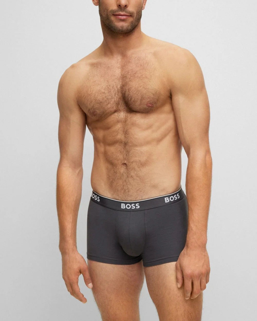 BOSS Orange 3 Pack Mens Power Trunks NOS - Blue/Navy/Grey 487 - Image 3