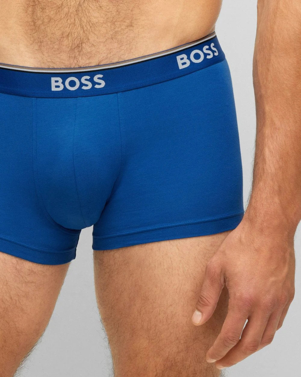 BOSS Orange 3 Pack Mens Power Trunks NOS - Blue/Navy/Grey 487 - Image 5