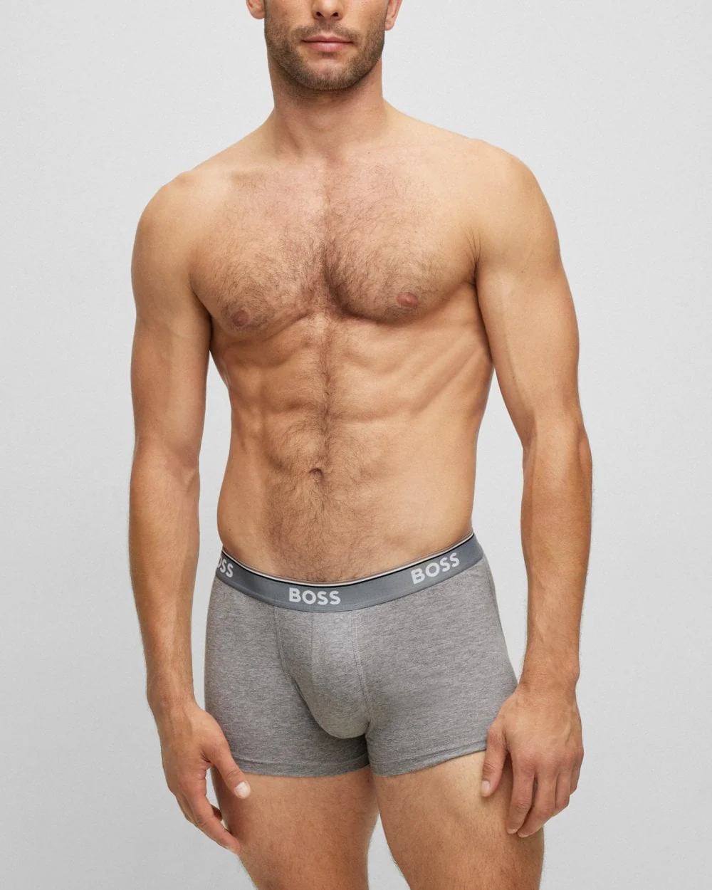 BOSS Orange 3 Pack Mens Power Trunks NOS - Multi Grey 061 - Image 2