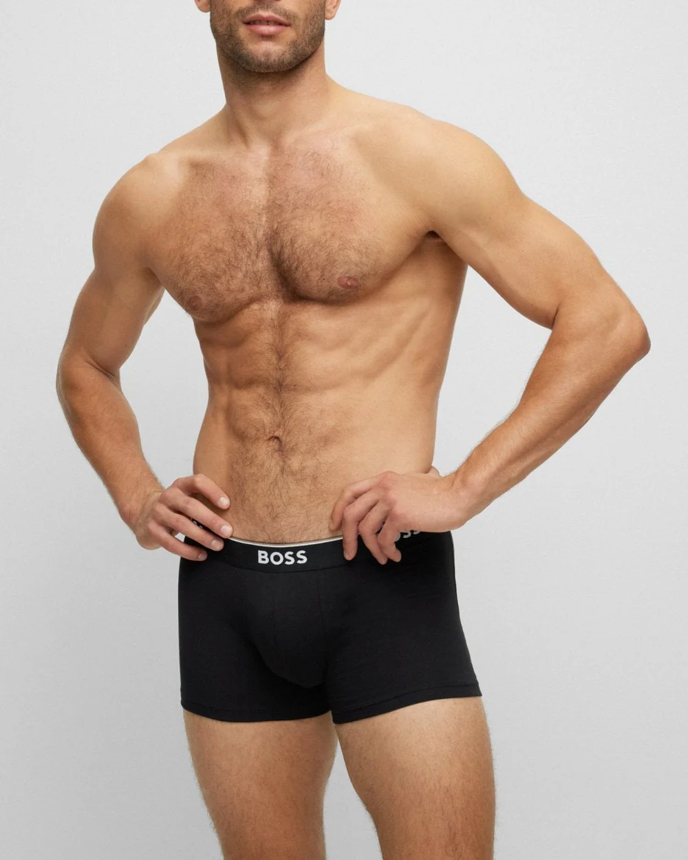 BOSS Orange 3 Pack Mens Power Trunks NOS - Multi Grey 061 - Image 3