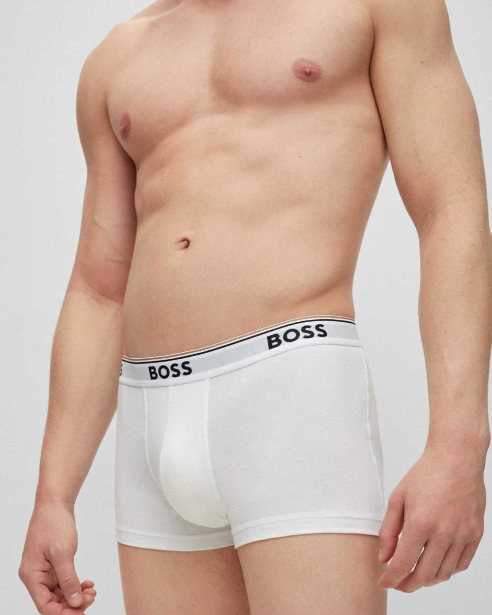 BOSS Orange 3 Pack Mens Power Trunks NOS - White 100 - Image 4