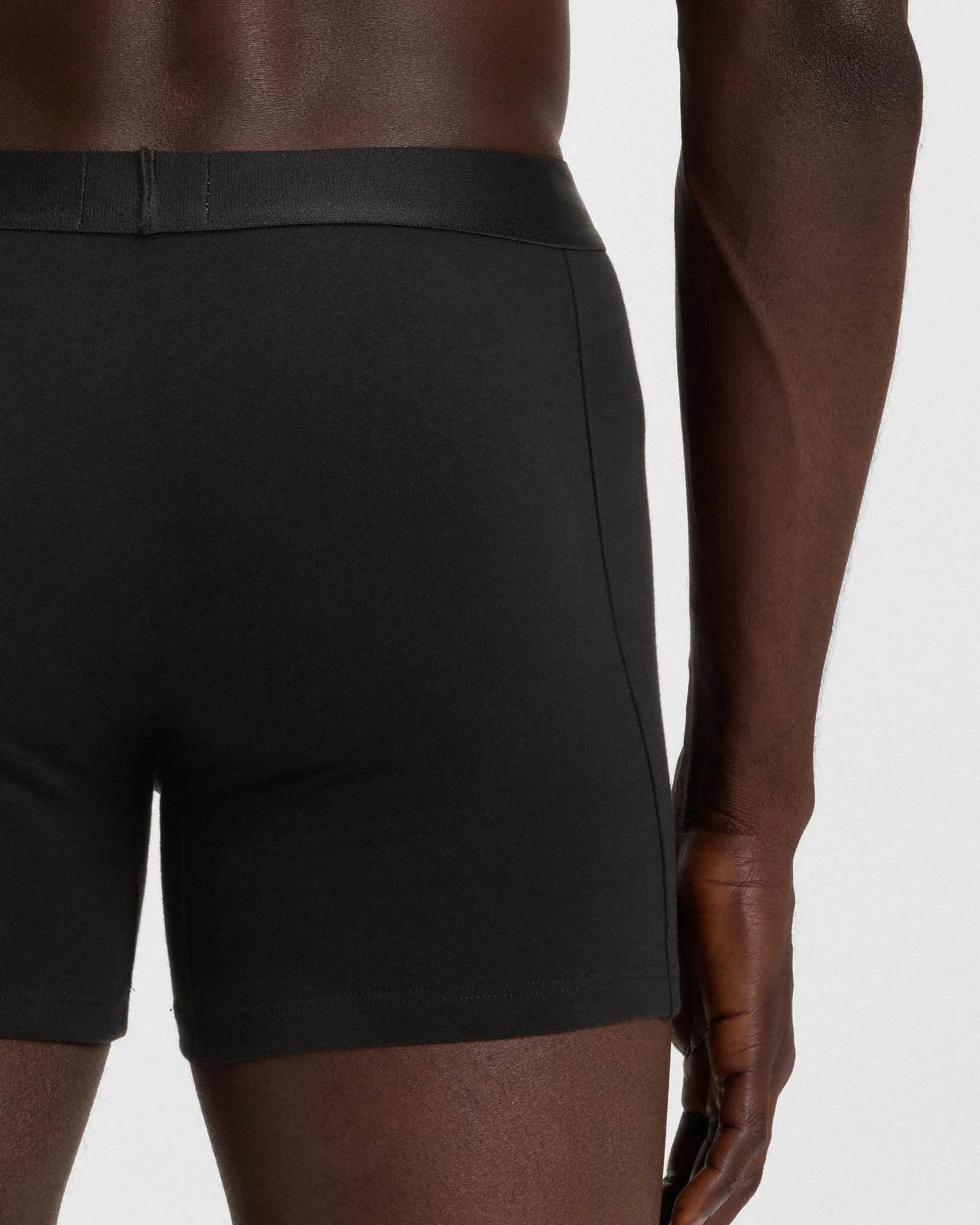 BOSS Orange 3-Pack Mens Stretch Cotton Boxer Briefs - Black 001 - Image 4