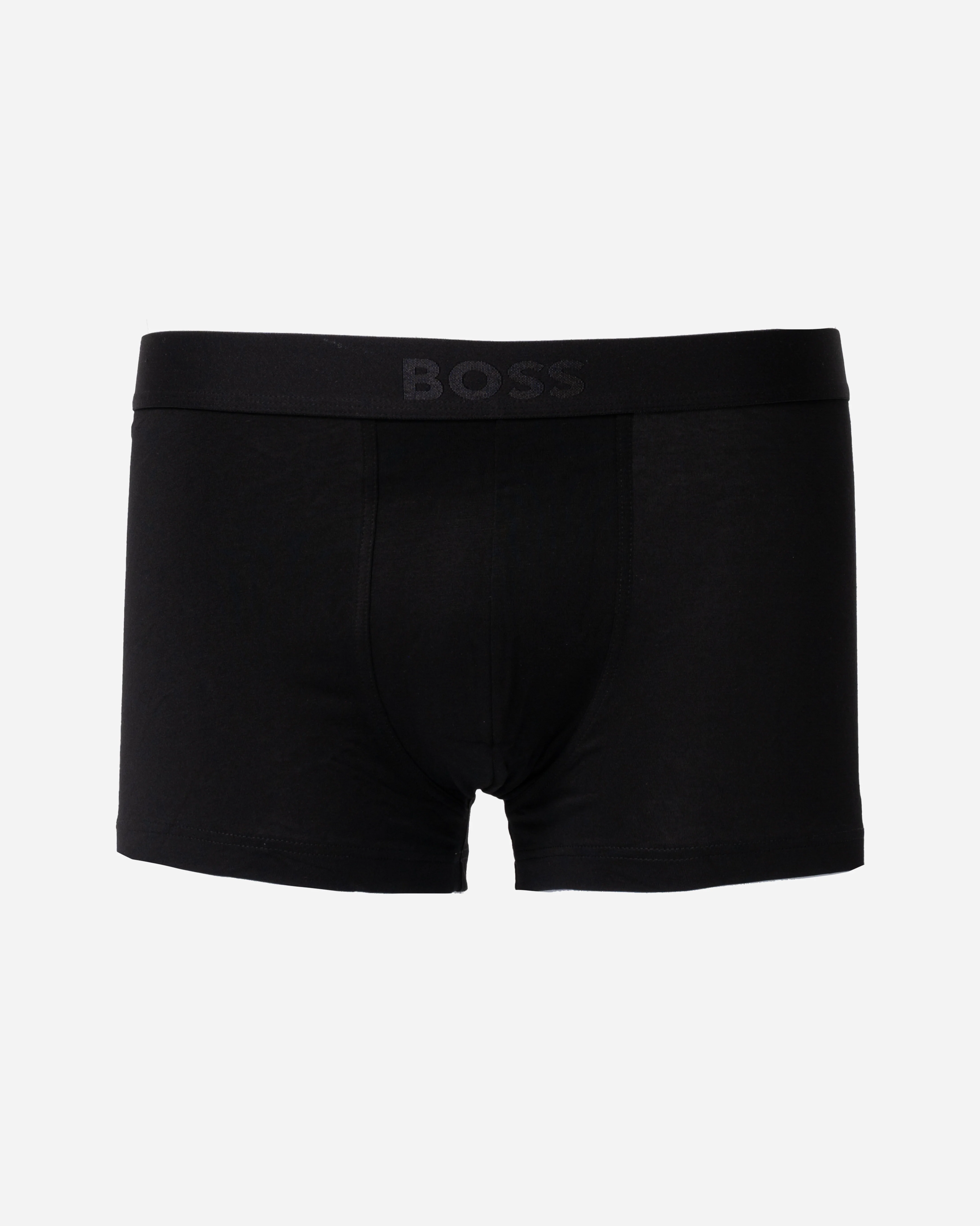 BOSS Orange 3-Pack Mens Stretch-Cotton Trunks with Logo Waistbands - Black 002 - Image 2