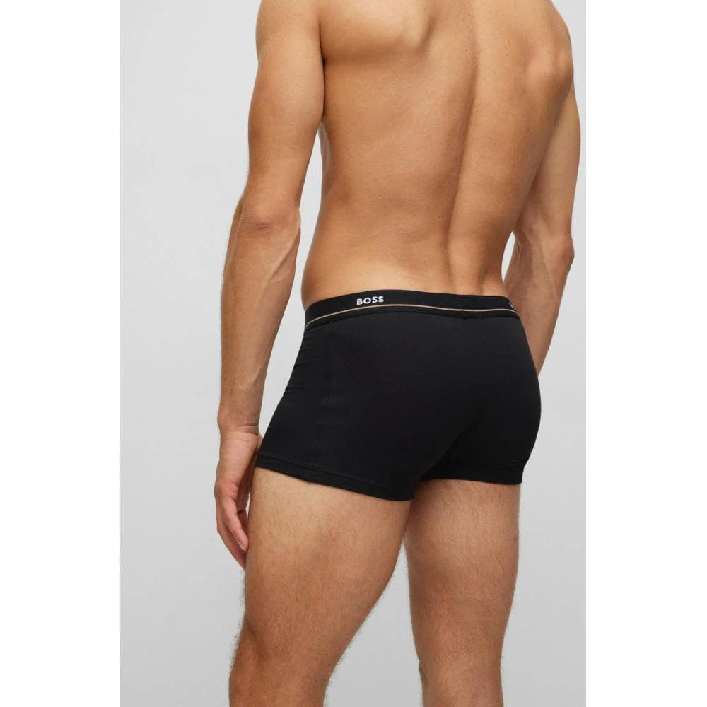 BOSS Orange 5 Pack Mens Essential Trunks NOS - Black 001 - Image 3