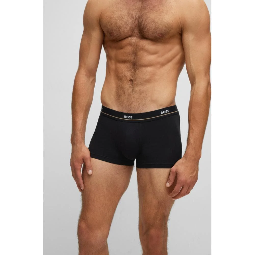 BOSS Orange 5 Pack Mens Essential Trunks NOS - Black 001 - Image 4