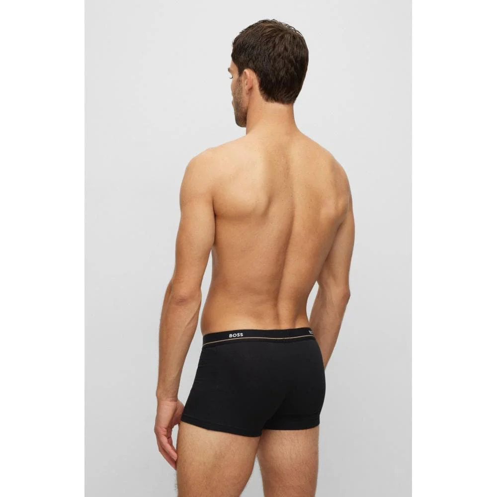 BOSS Orange 5 Pack Mens Essential Trunks NOS - Black 001 - Image 5
