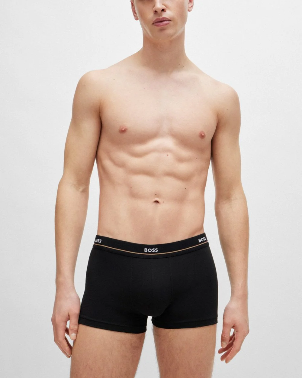BOSS Orange 5 Pack Mens Essential Trunks NOS - White/Navy/Black 460 - Image 3