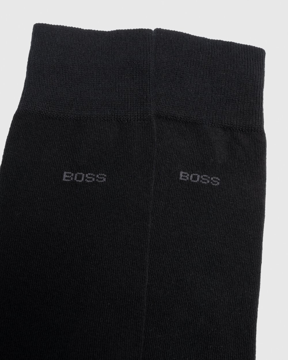 BOSS Orange 5 Pack Regular Length Uni Color Mens Combed Cotton Socks - Black 001 - Image 4