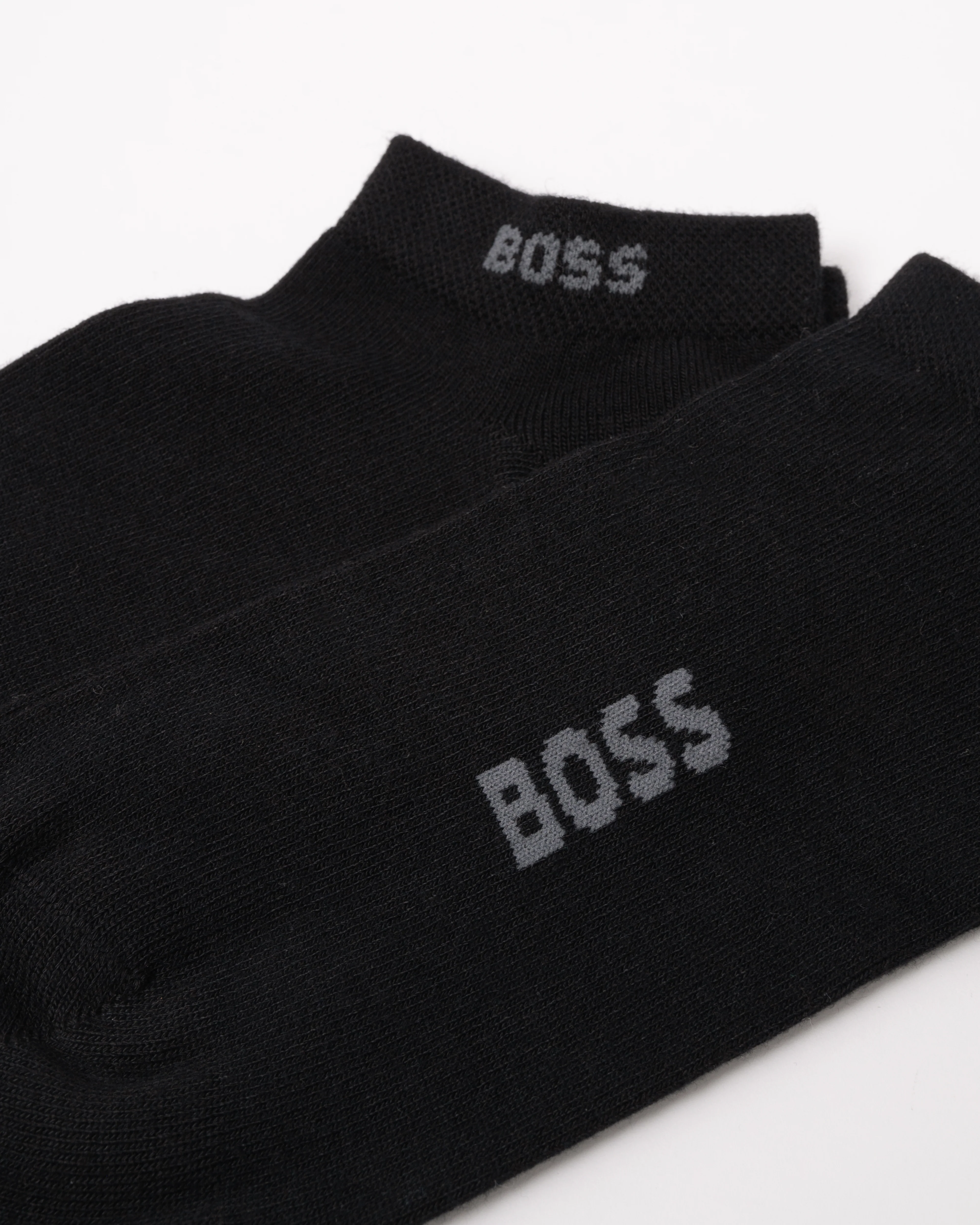 BOSS Orange Ankle Socks in a Bamboo-Viscose Blend - Black 001 - Image 2