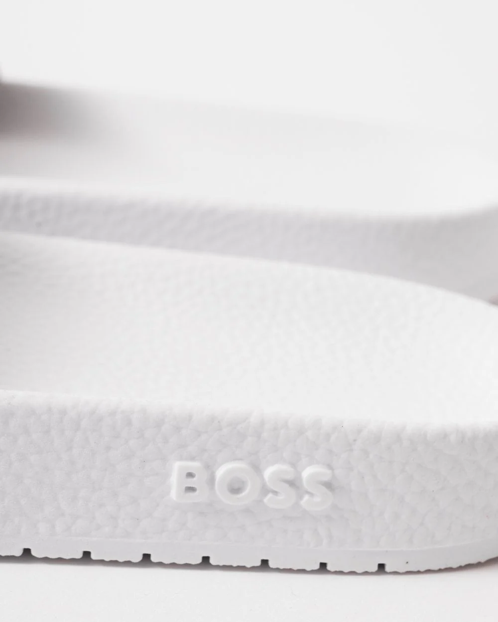 BOSS Orange Aryeh Mens Italian-Made Slides With Large Logo Detail - Natural 101 - Image 3