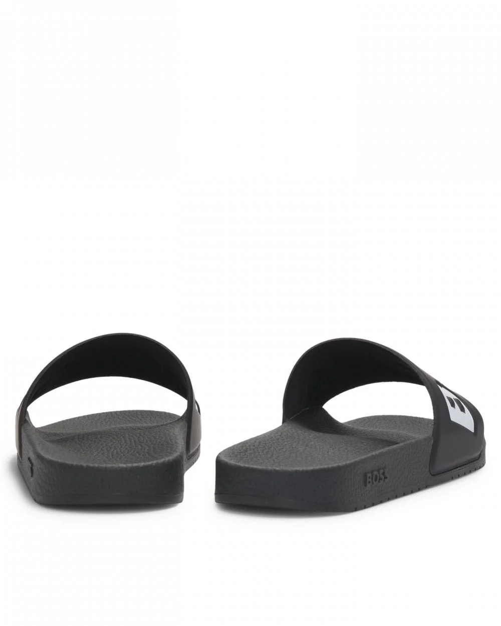 BOSS Orange Aryeh Mens Italian-Made Slides with Large Logo Detail NOS - Black 002 - Image 3